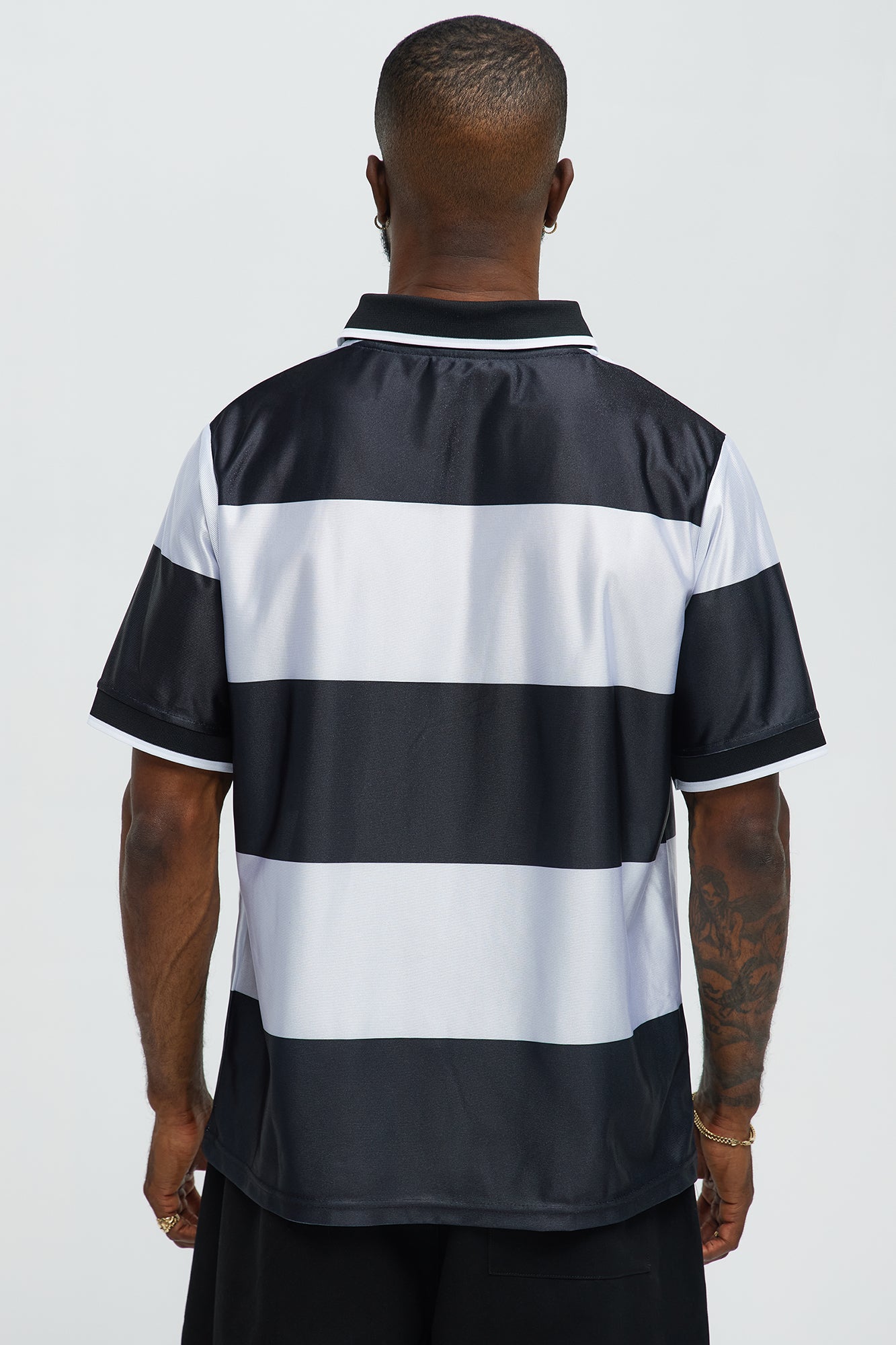 Chucky Soccer Jersey Polo - Black/White - Image 4