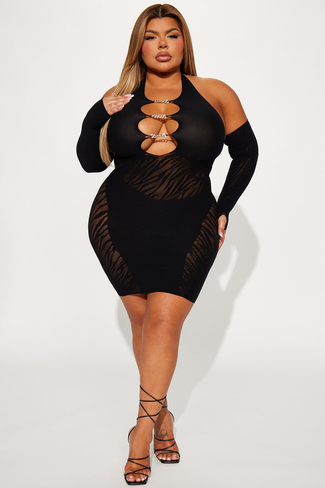 A Dime Piece Seamless Mini Dress - Black - Image 7