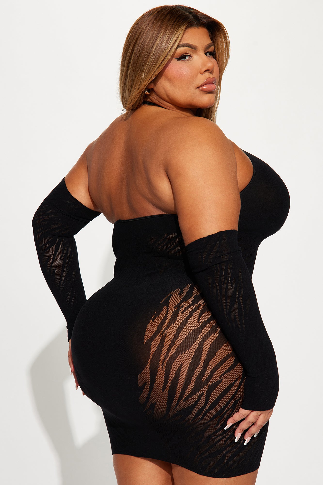 A Dime Piece Seamless Mini Dress - Black - Image 8