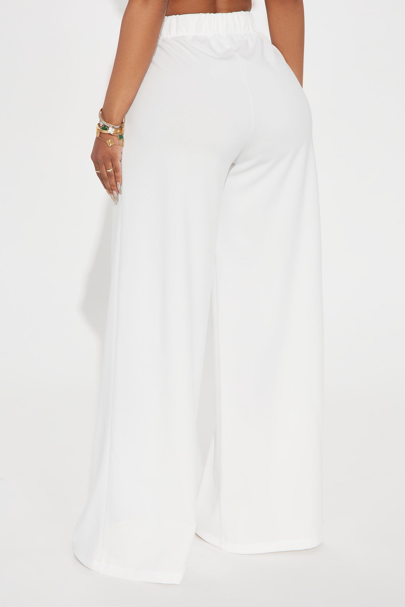 What Matters Most Wide Leg Trouser - White - Image 3