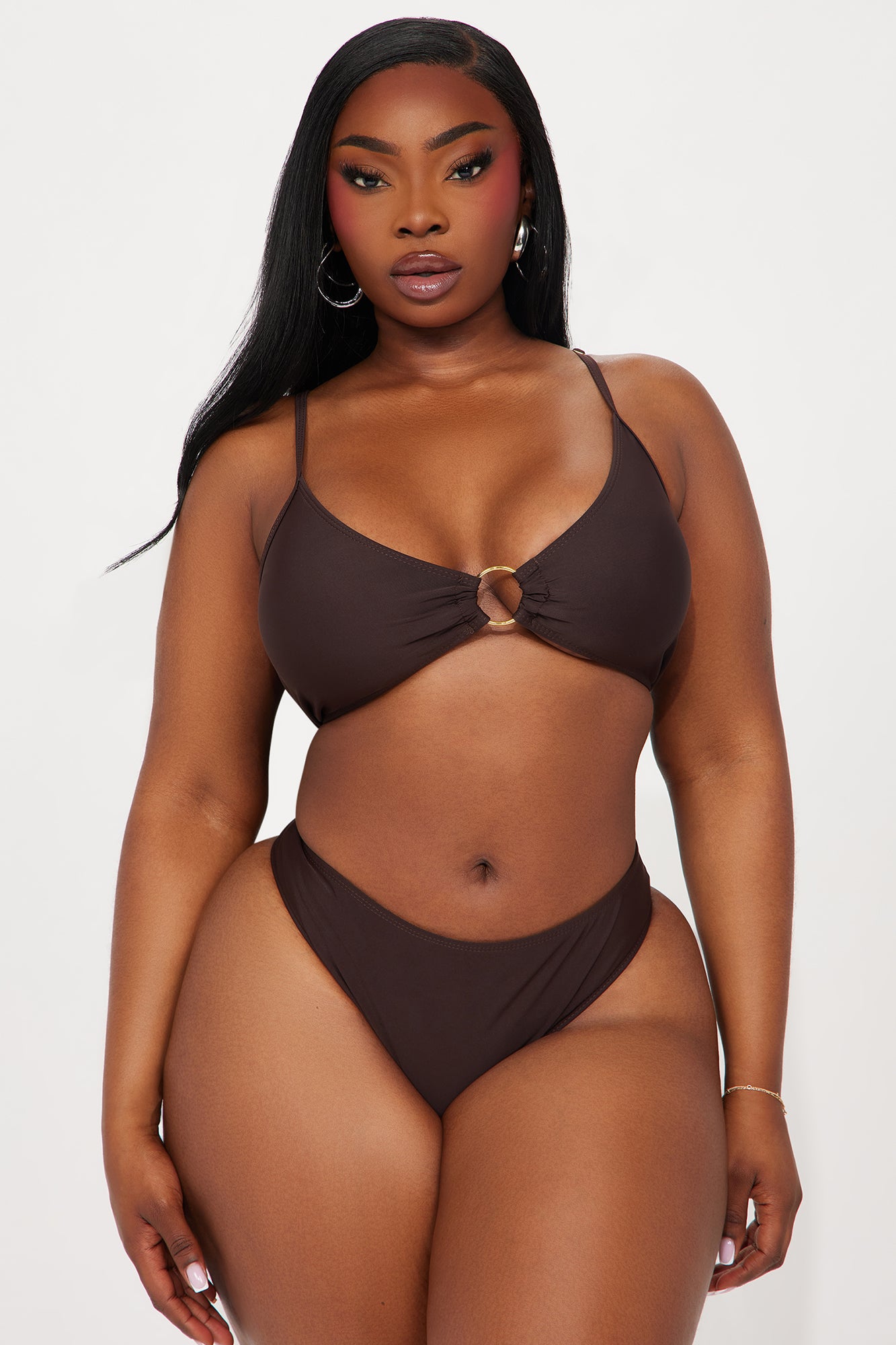 Anika Charm Chain 4 Piece Bikini Set - Brown - Image 8