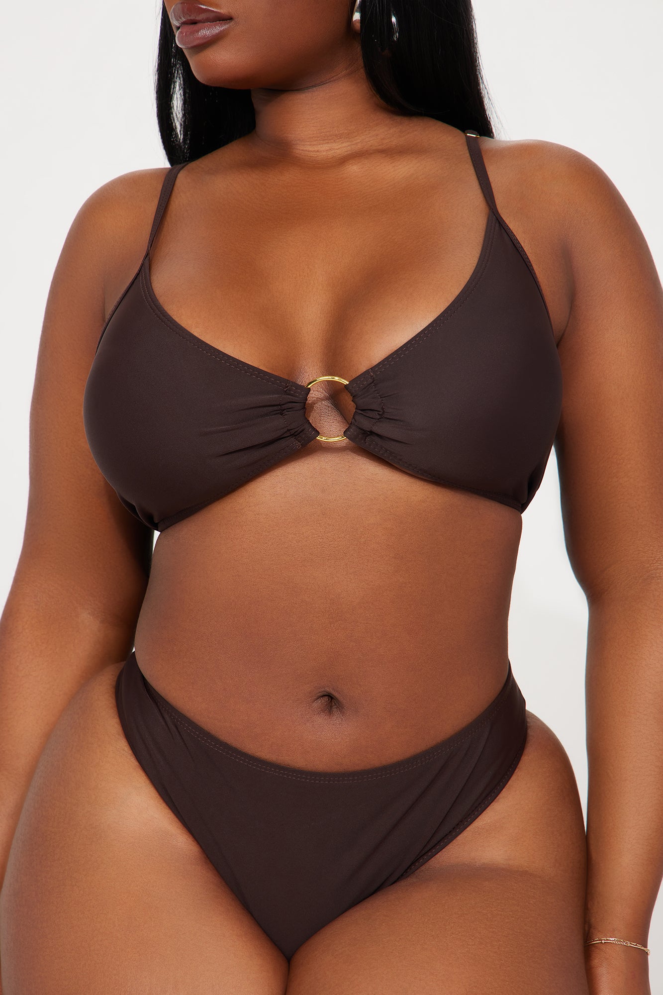 Anika Charm Chain 4 Piece Bikini Set - Brown - Image 9