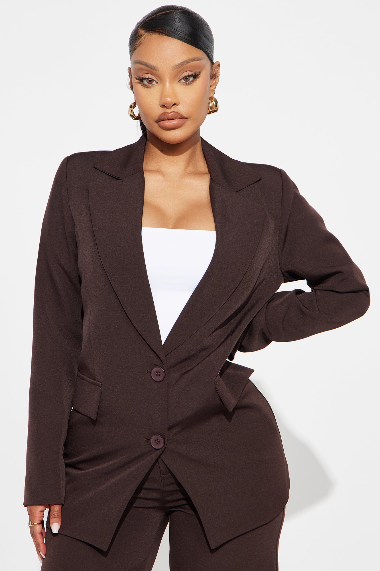 High Investment Blazer - Chocolate - Image 3