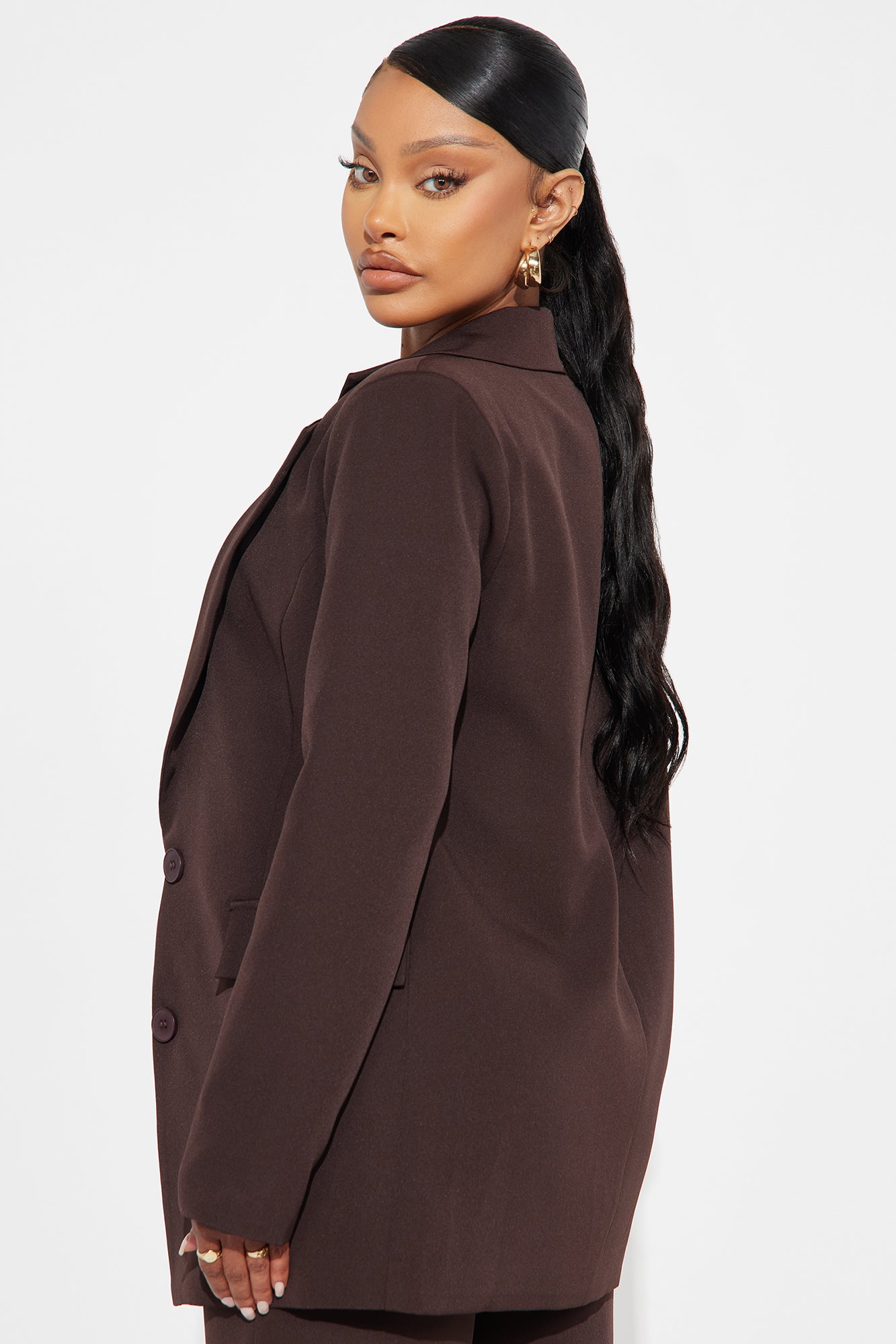 High Investment Blazer - Chocolate - Image 4