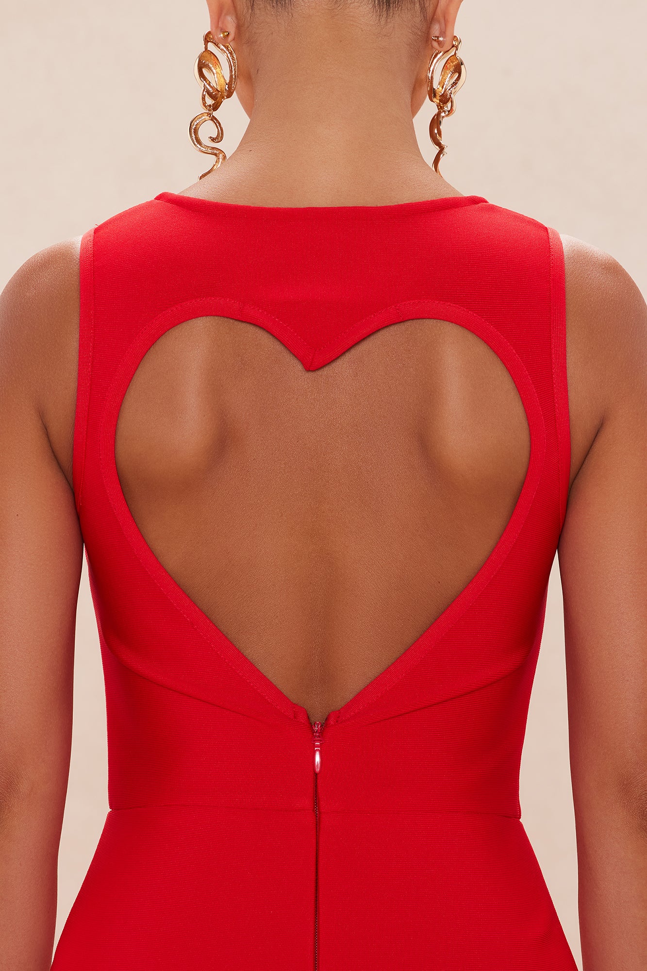 Clementine Bandage Maxi Dress - Red - Image 4