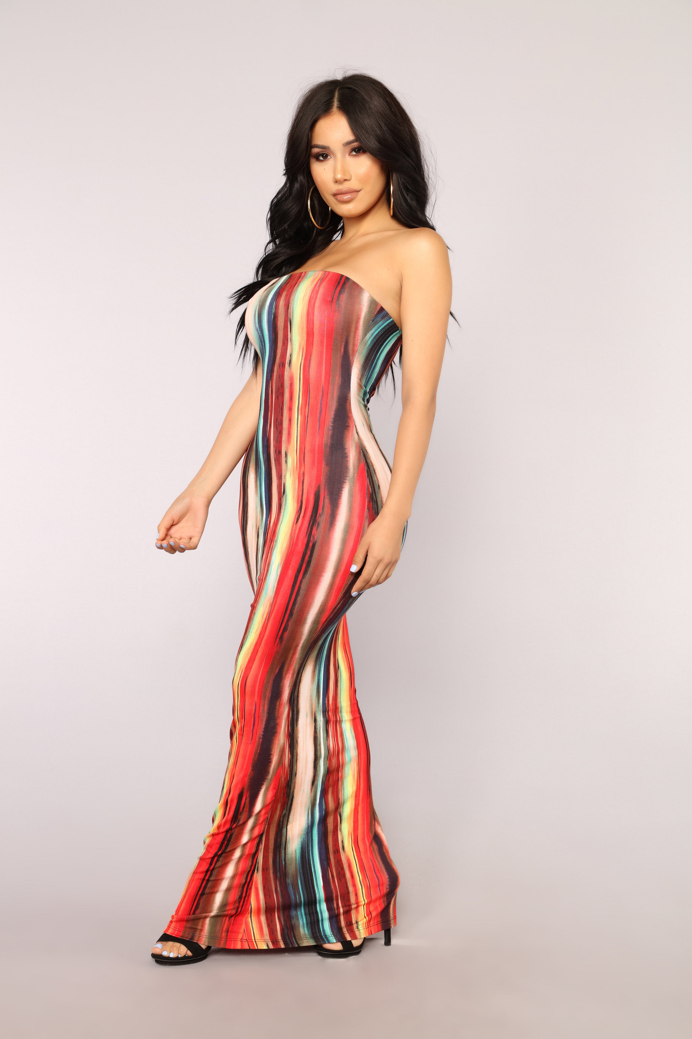 Work Of Art Dress - Red/Multi - Image 10
