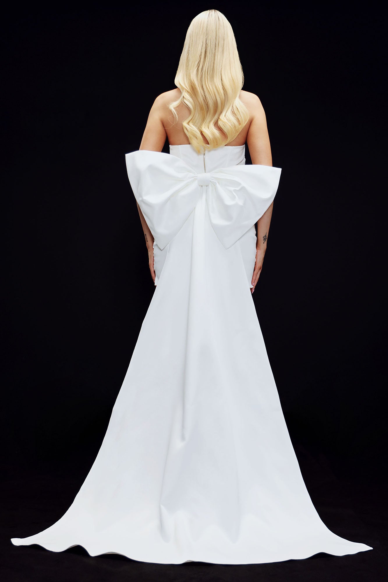 Antoinette Satin Mini Dress - White - Image 4