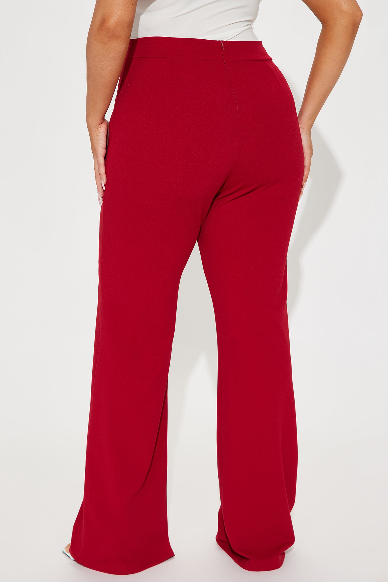 Call It Even Wide Leg Dress Pants - Red - Image 6