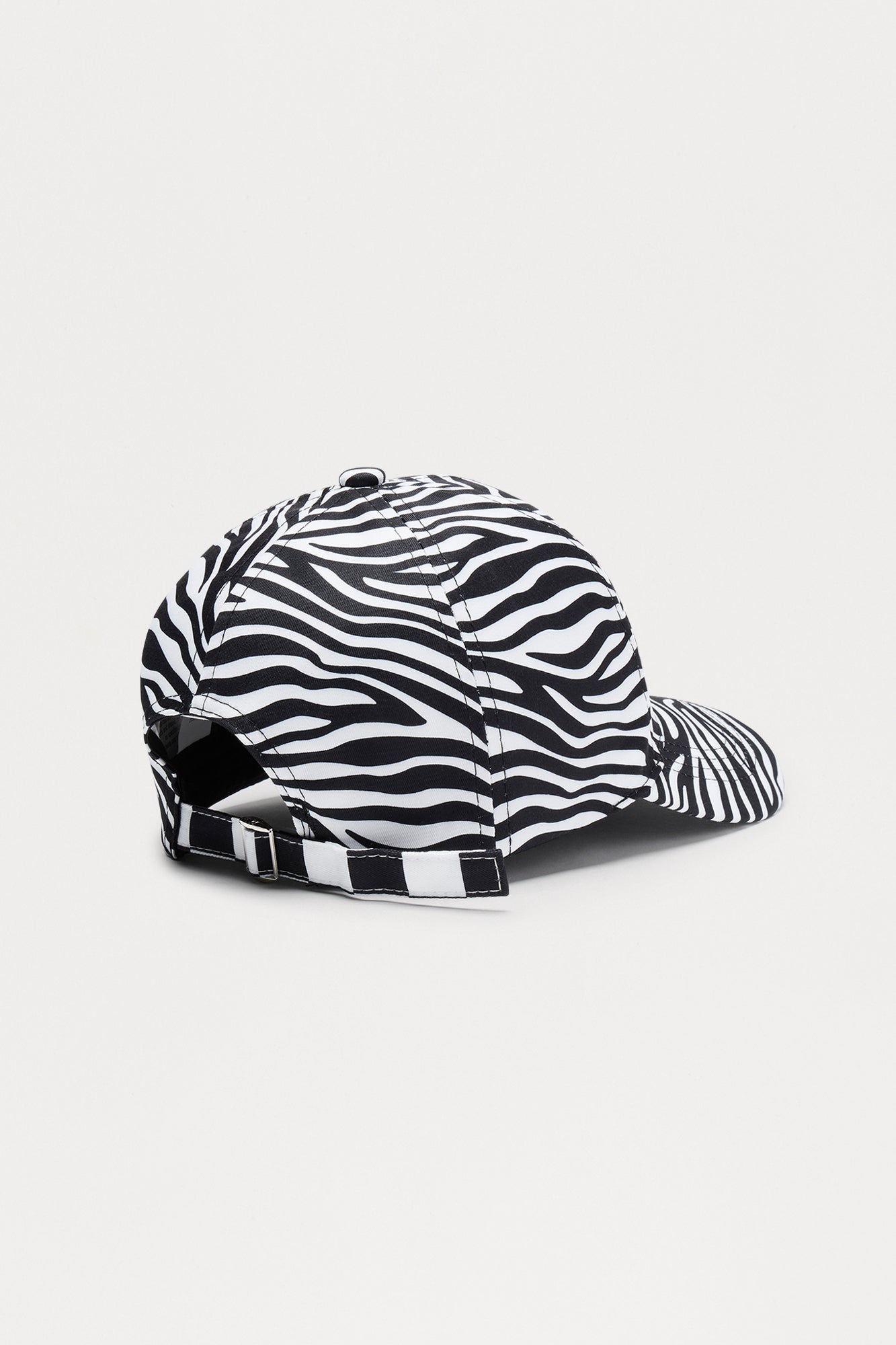 Zebra Spotted LA Baseball Hat - White/Black - Image 3