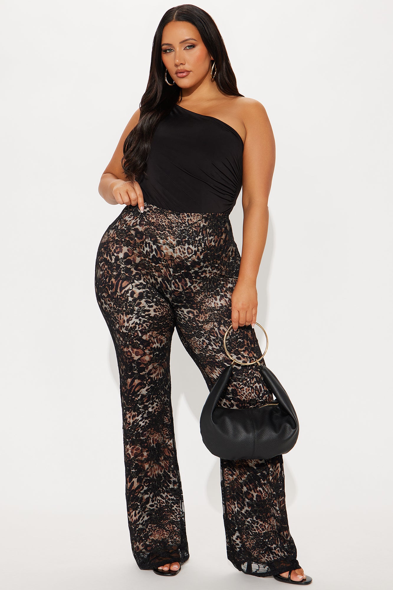 Living Proof One Shoulder Ruched Bodysuit - Black - Image 6