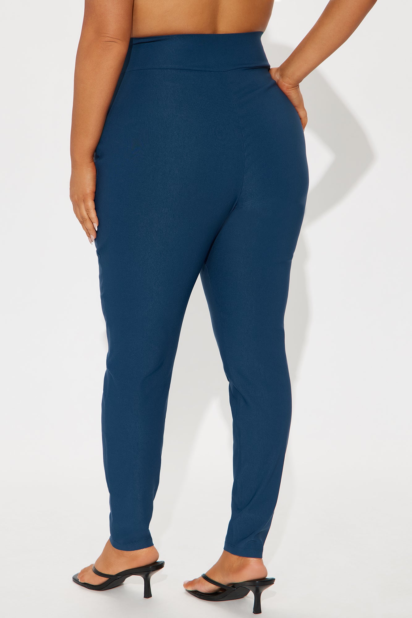 Venetian High Rise Pants - Teal - Image 6