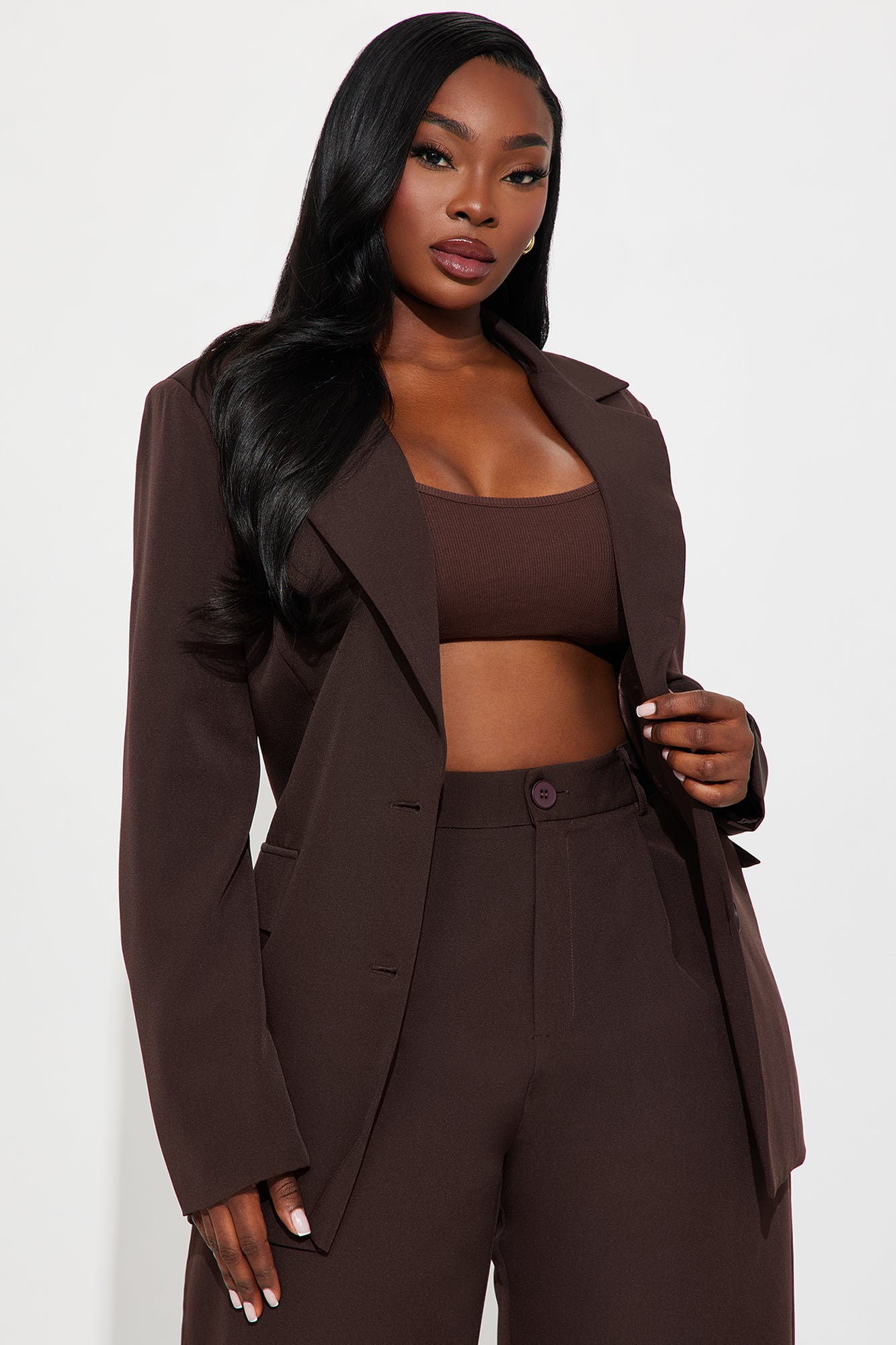 High Investment Blazer - Chocolate - Image 5
