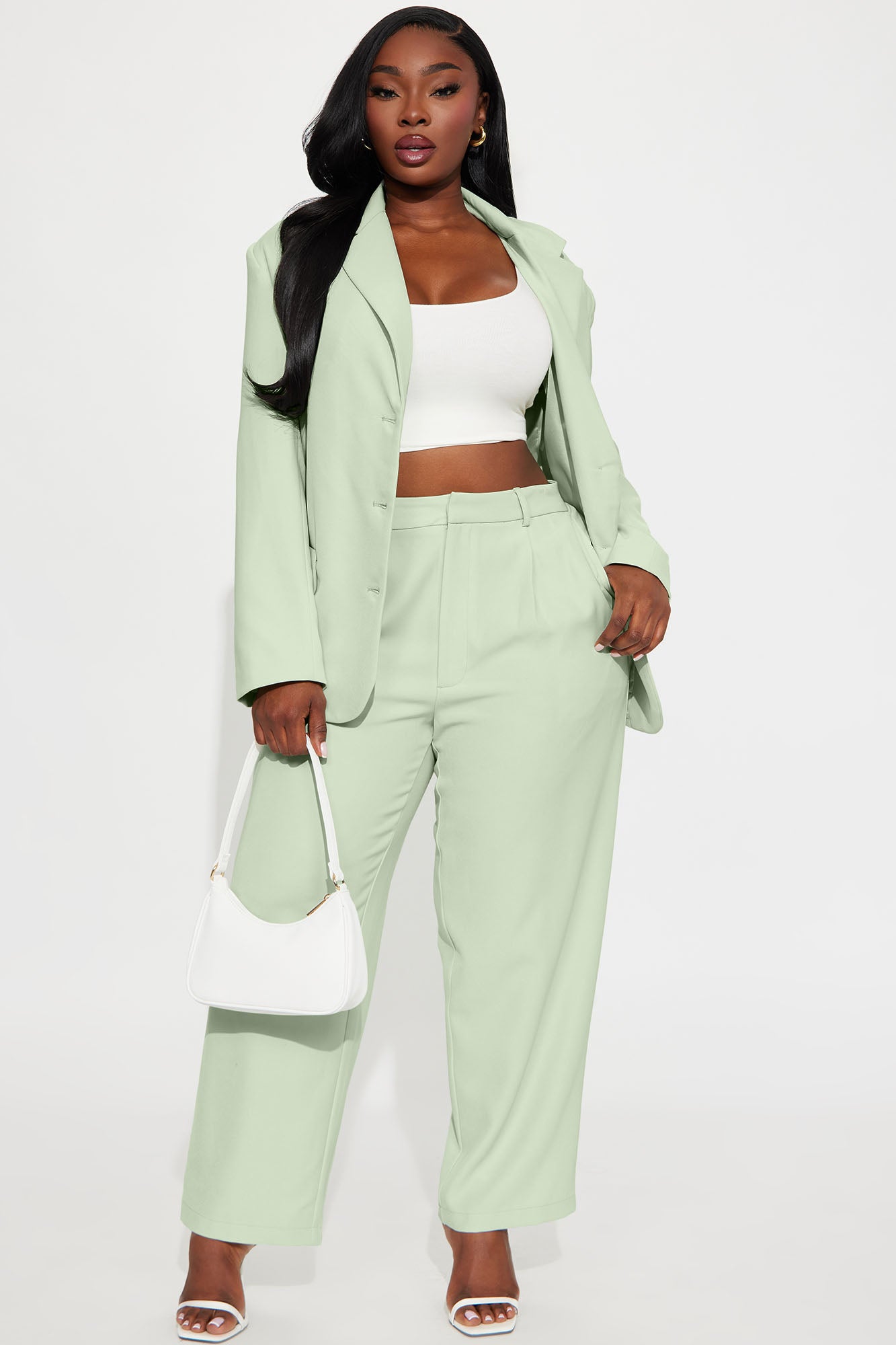 Said Something Oversized Blazer - Mint - Image 5