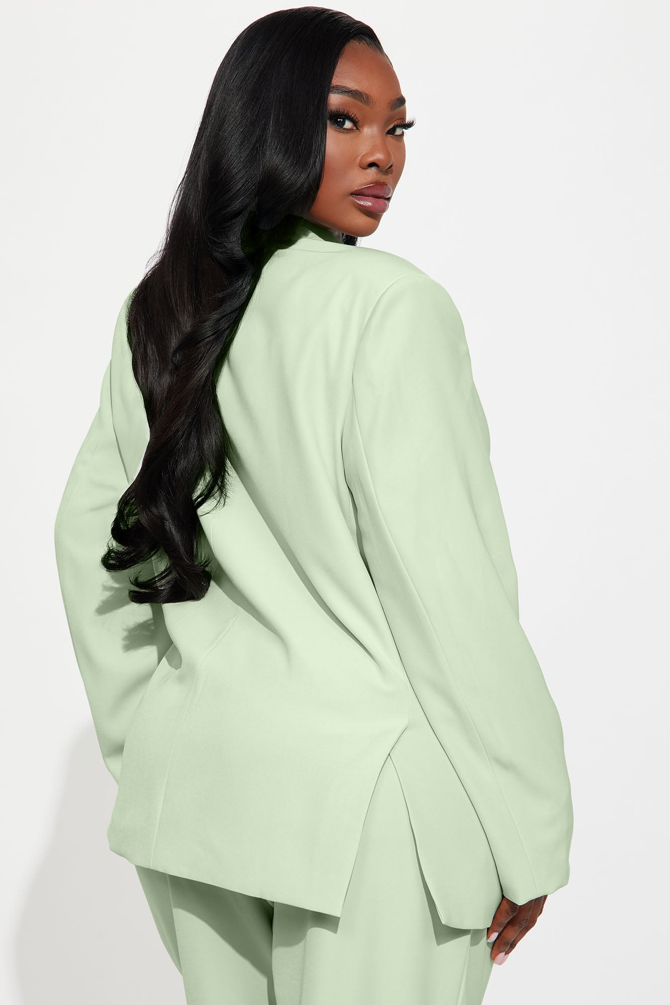 Said Something Oversized Blazer - Mint - Image 7