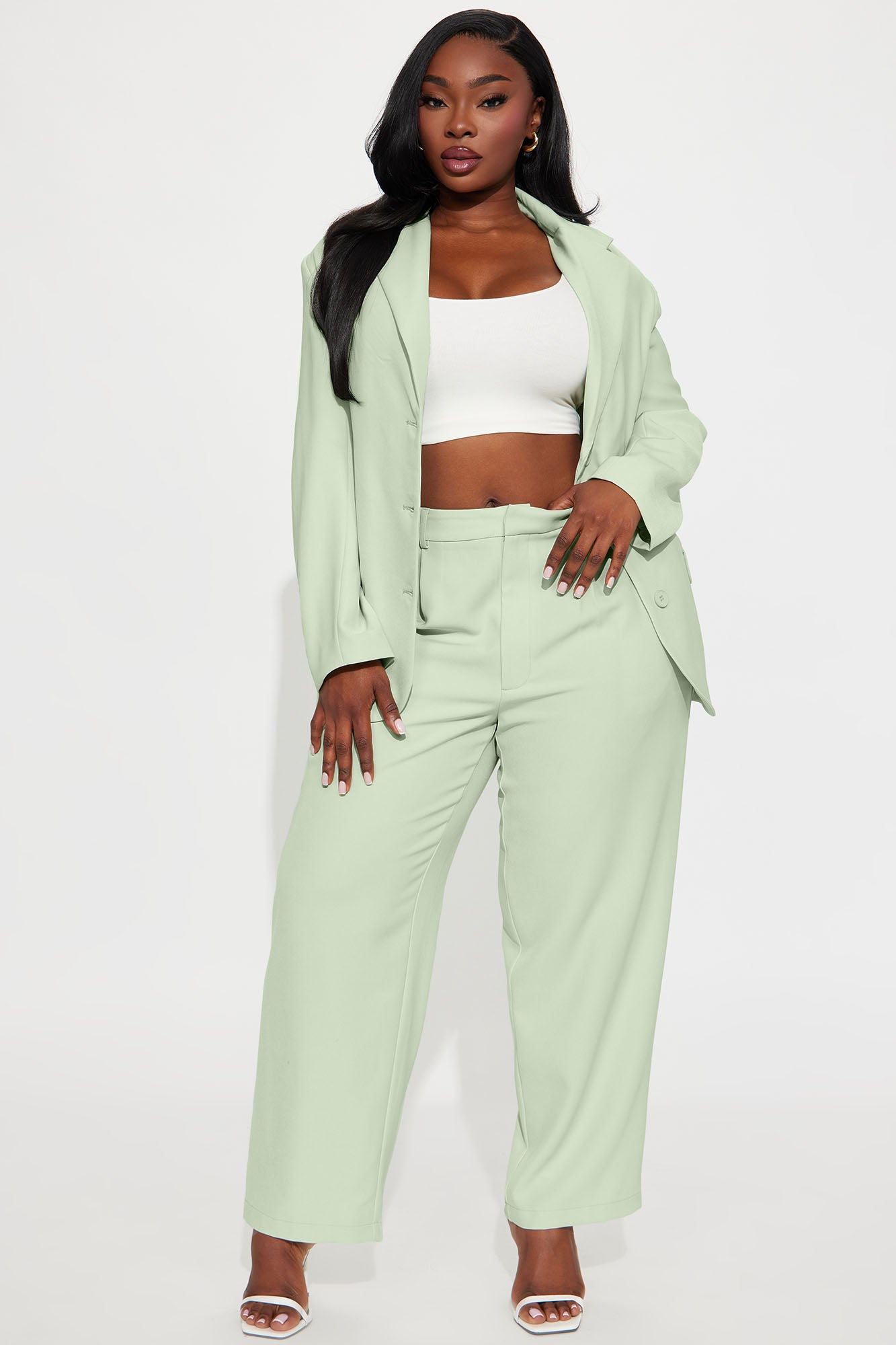 Said Something Trouser - Mint - Image 4