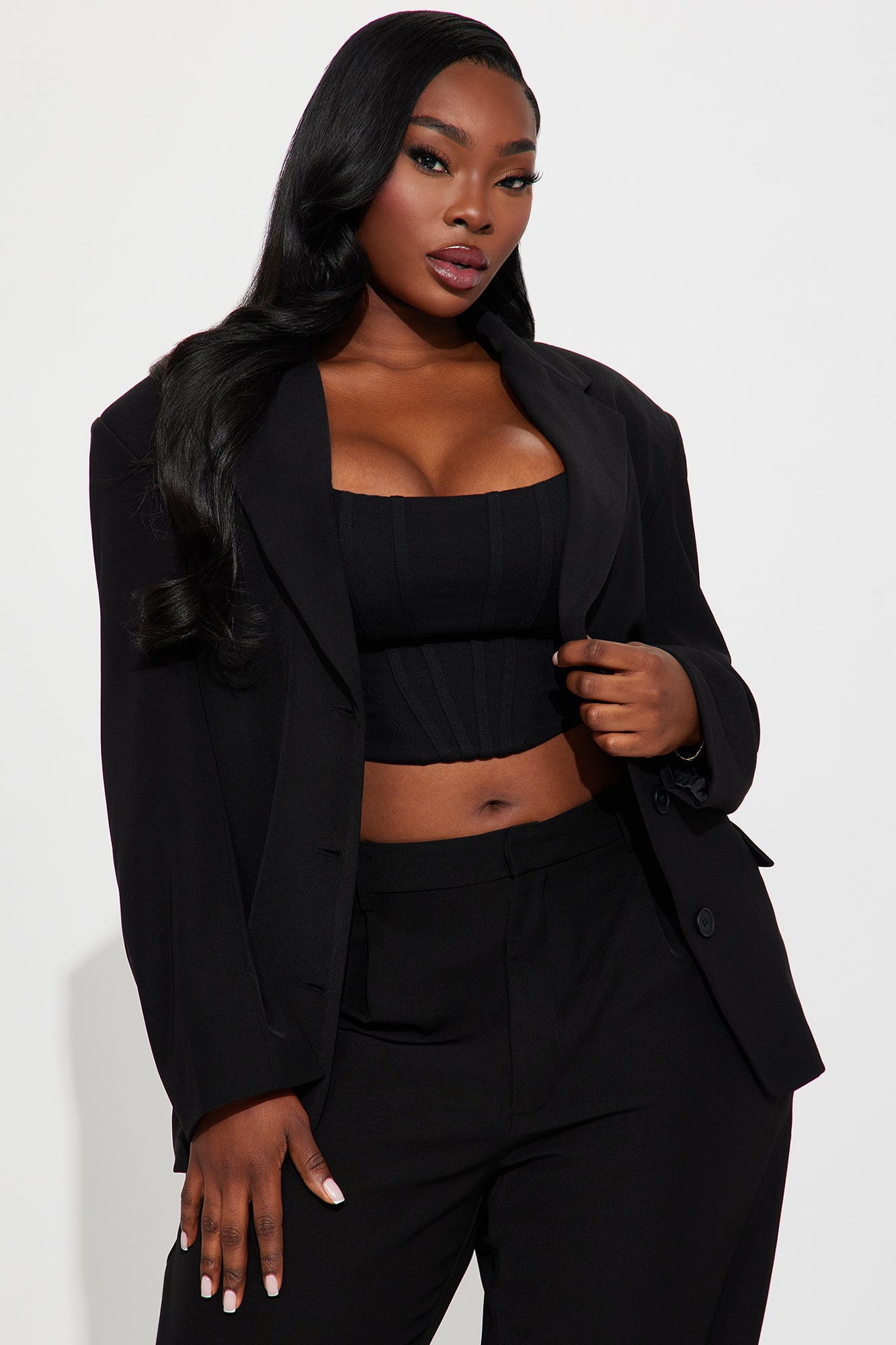 Said Something Oversized Blazer - Black - Image 5