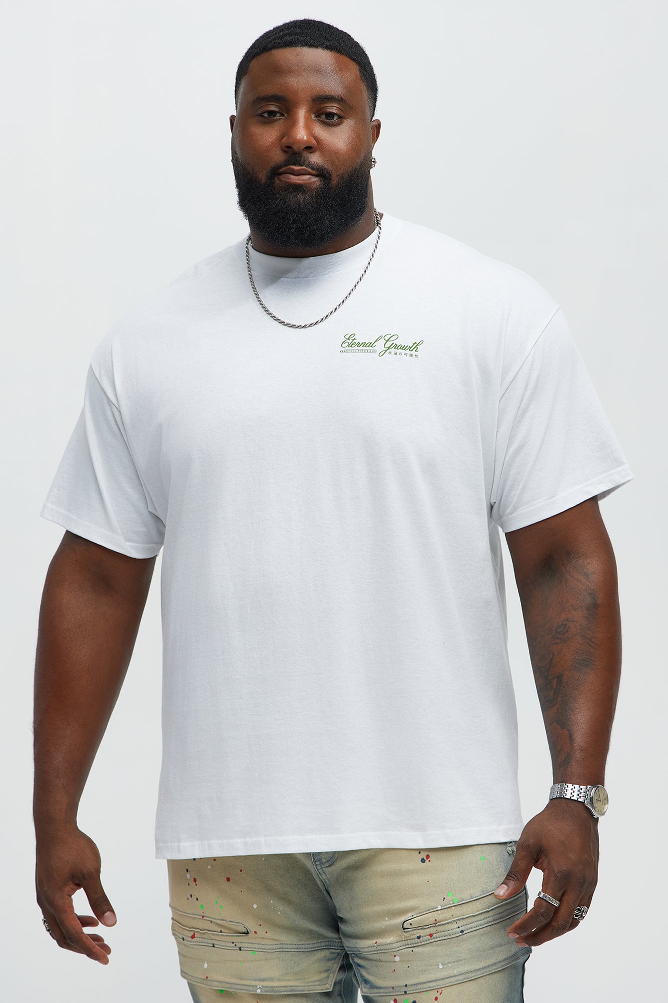 Eternal Growth Short Sleeve Tee - White - Image 5