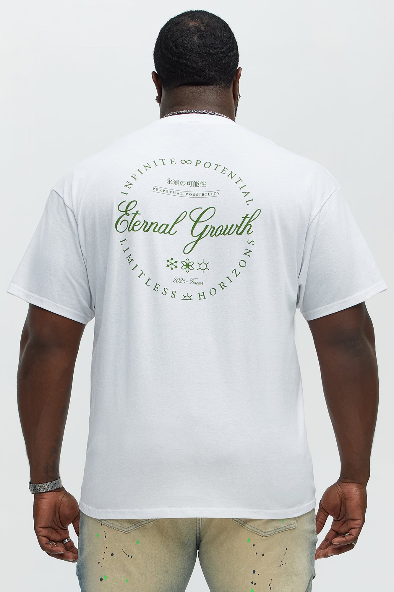 Eternal Growth Short Sleeve Tee - White - Image 8