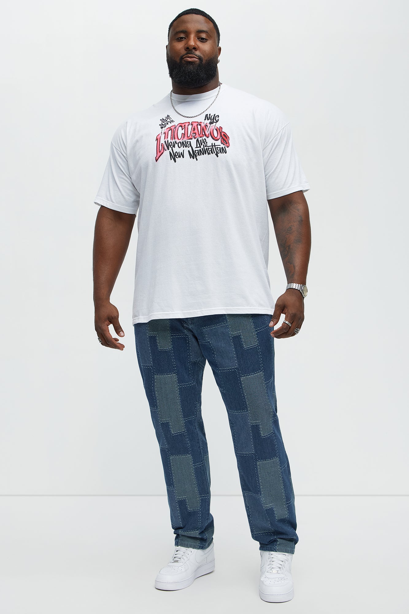 Luciano's NYC Short Sleeve Tee - White - Image 6