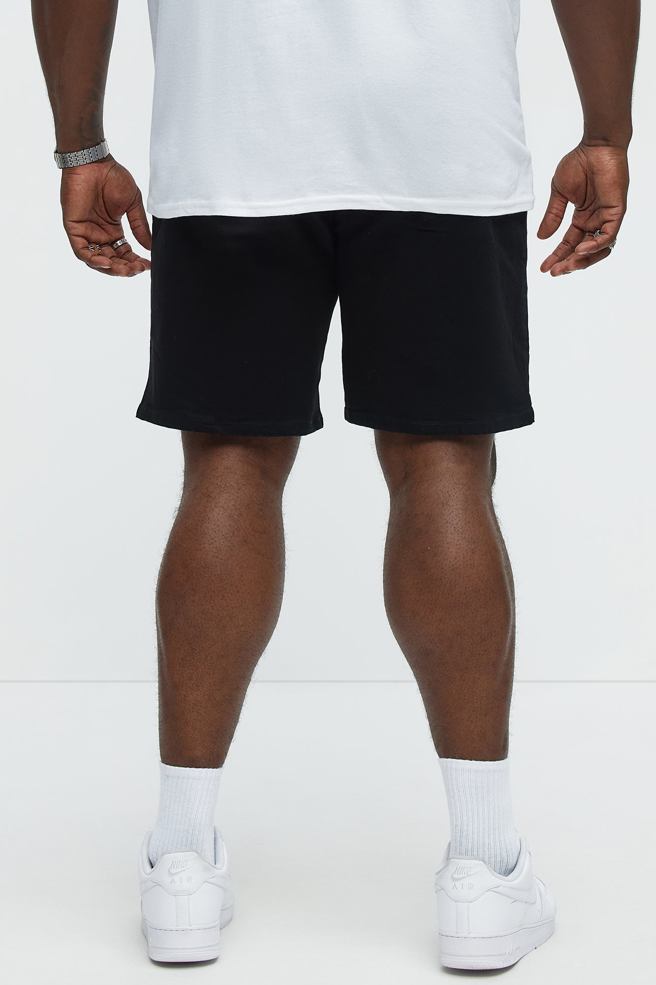Cornell Slim Denim Shorts - Black - Image 7