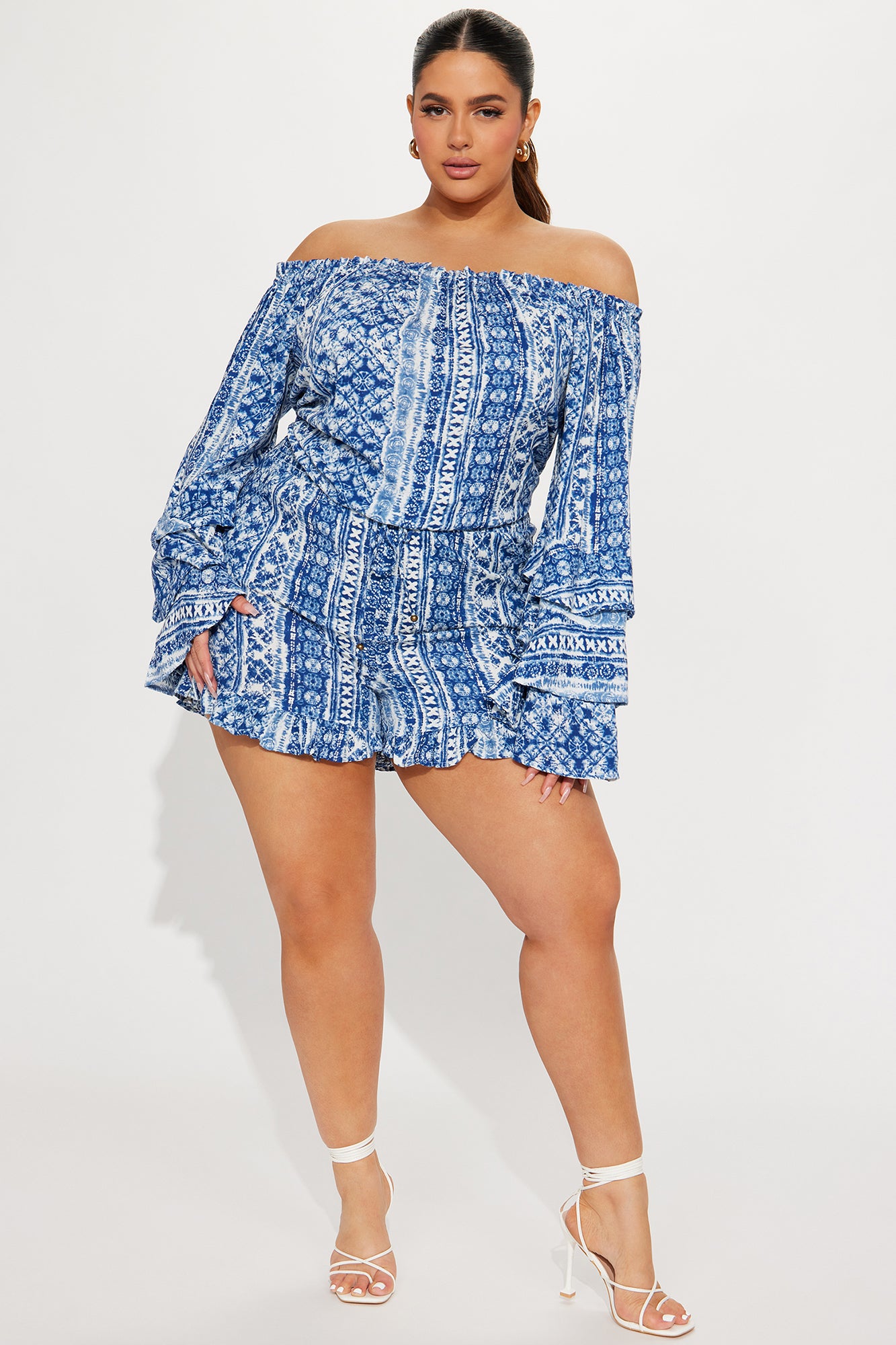 Trips To Cabo Romper - Blue/combo - Image 5