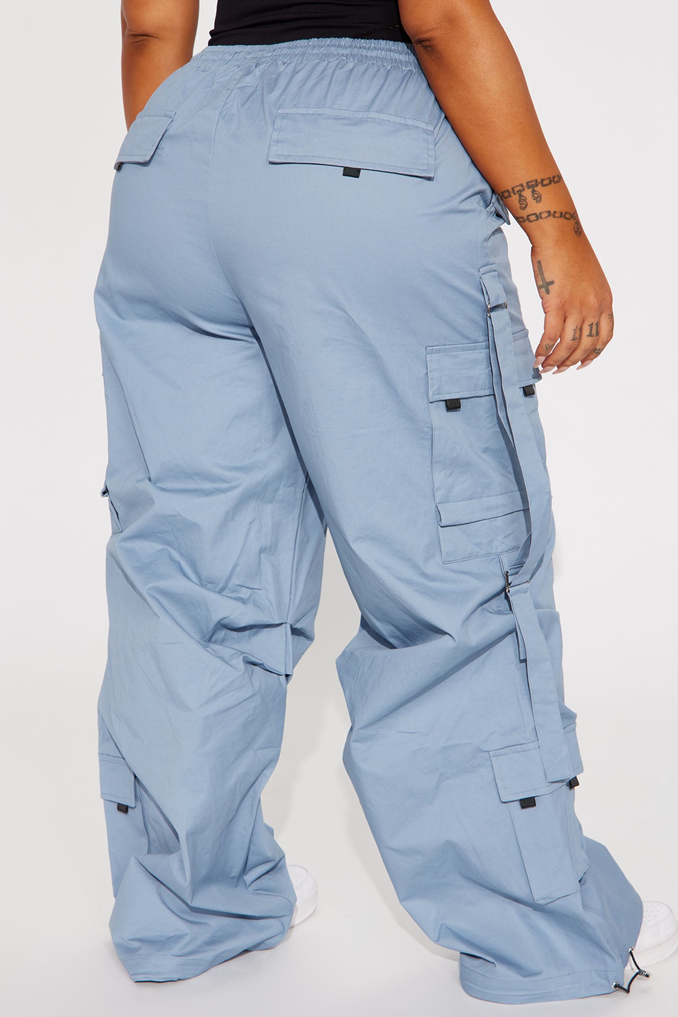 Don't Mess Around Cargo Pant - Slate Blue - Image 6