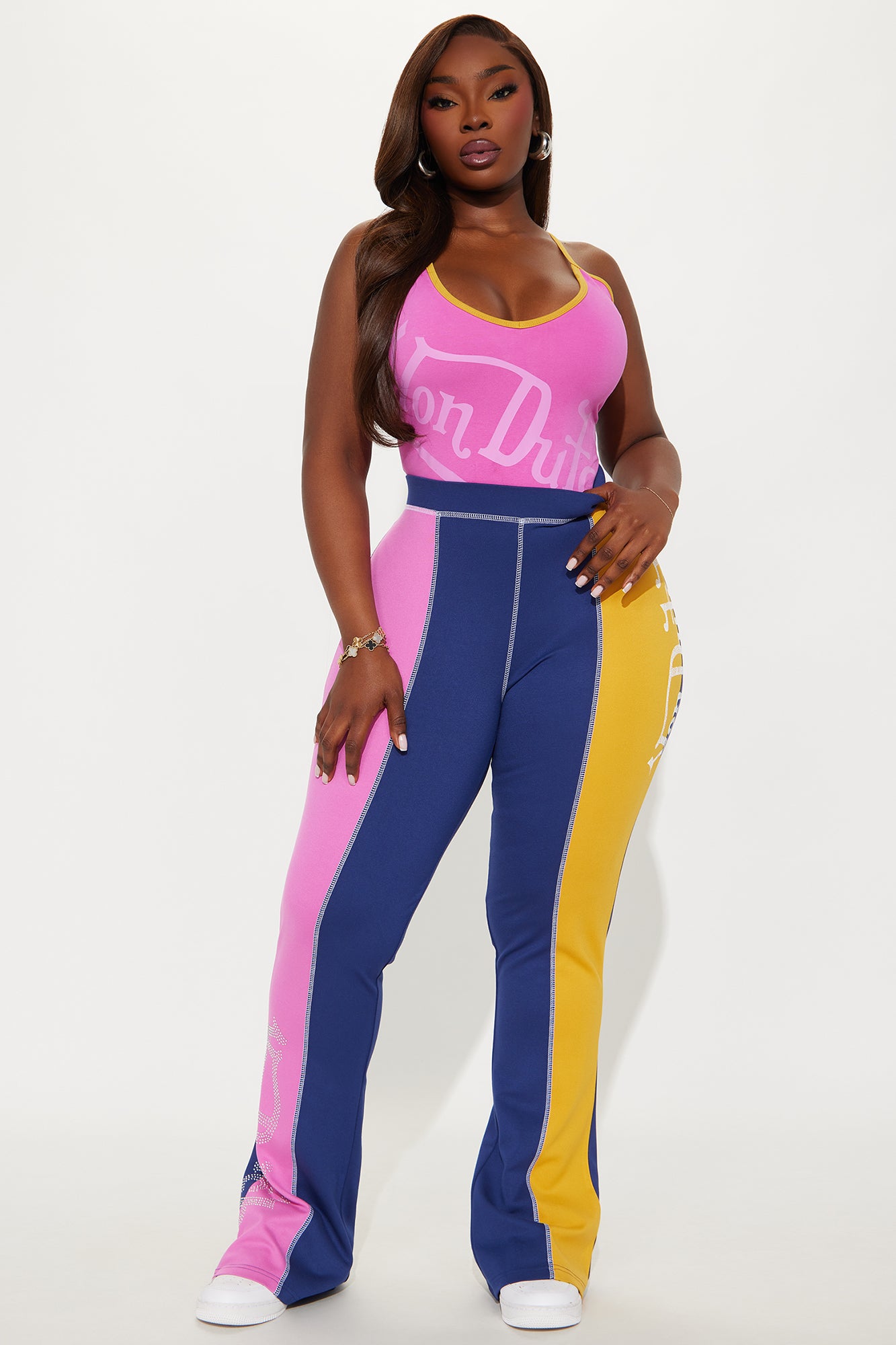 Von Dutch Crossover Bodysuit - Pink/combo - Image 6