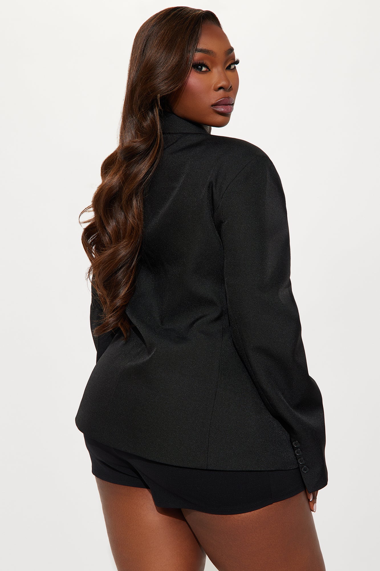 Something Suttle Oversized Blazer - Black - Image 9