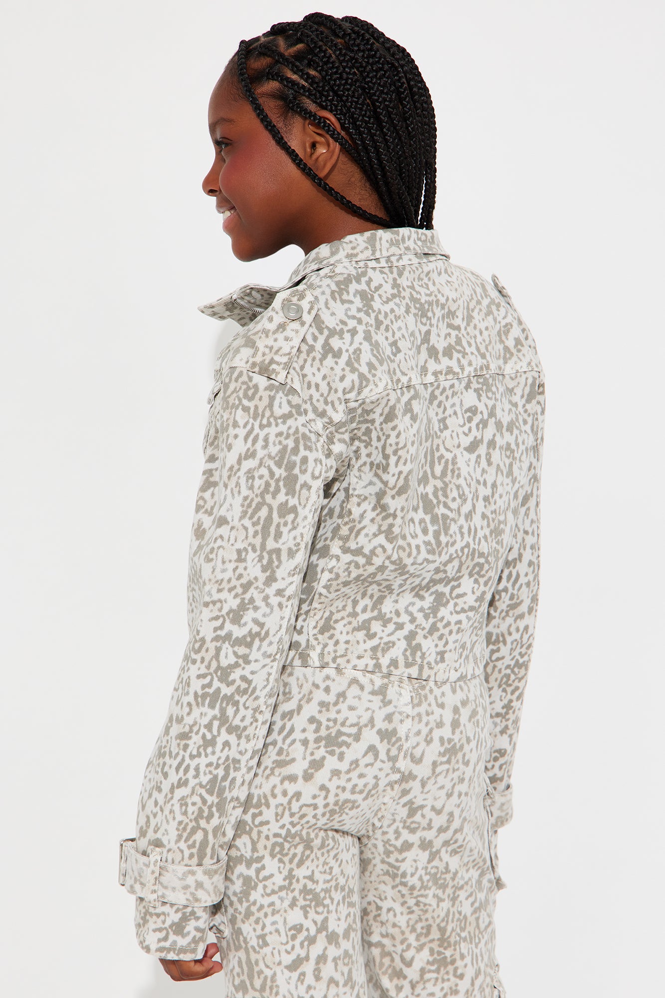 Mini Billie Cargo Jacket - Grey/combo - Image 4