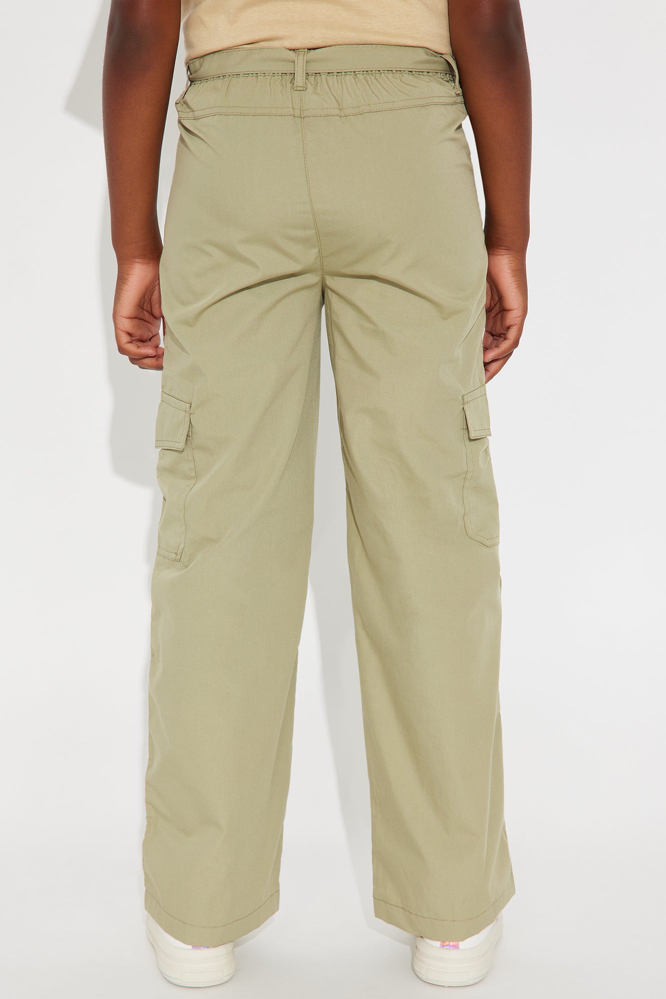 Mini Sasha Heavy Weight Poplin Pant - Sage - Image 3