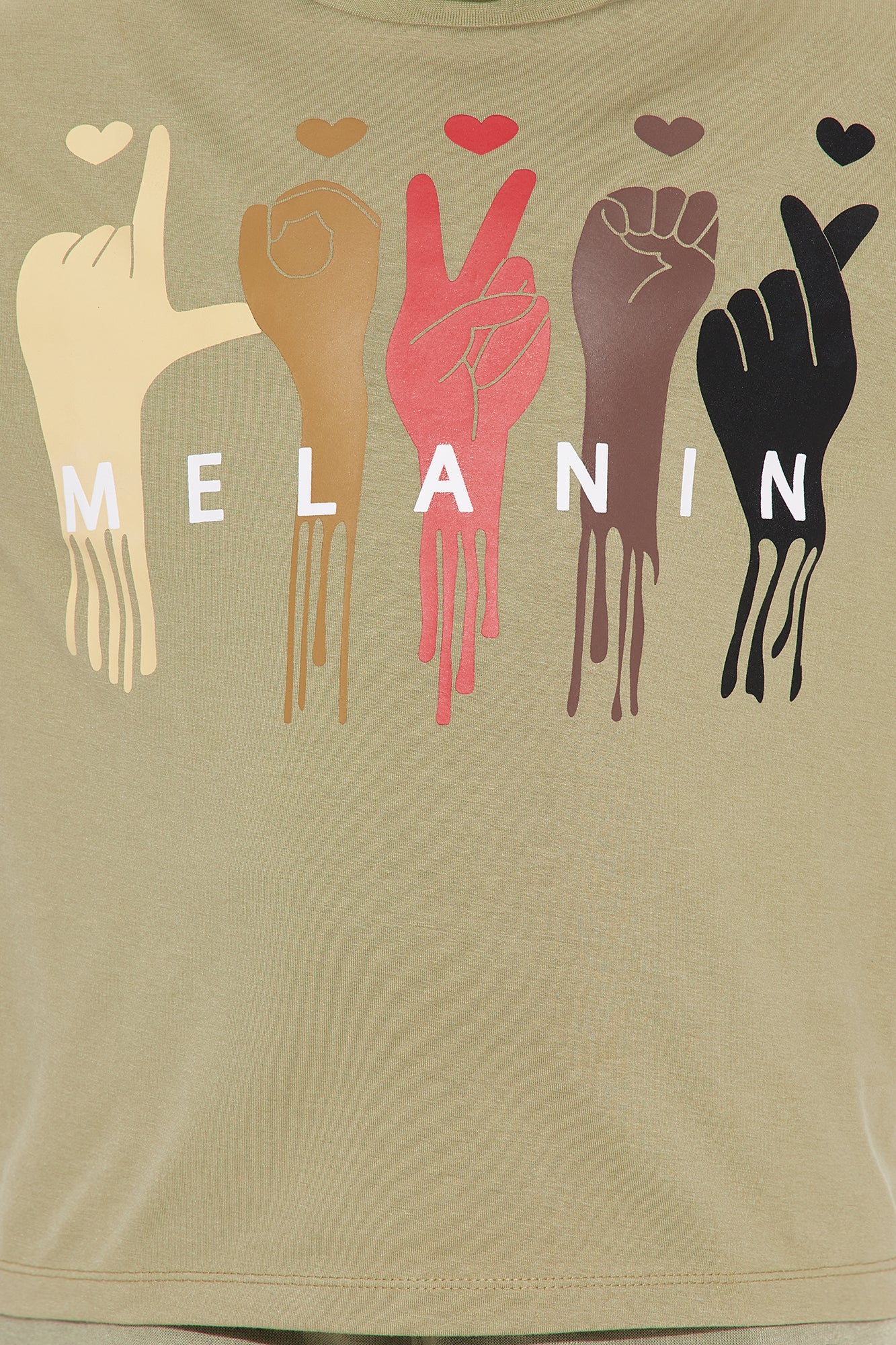 Mini All In The Melanin Short Set - Olive - Image 4