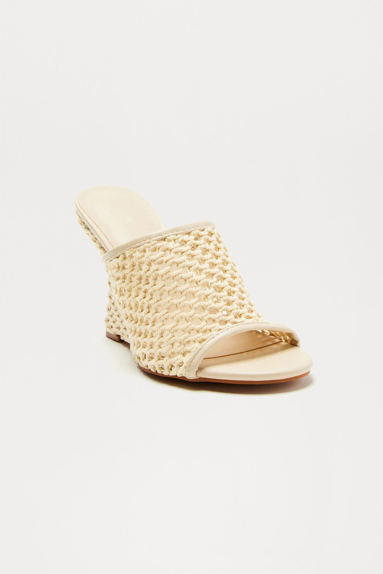 Rayanna Crochet Wedges - Cream - Image 3