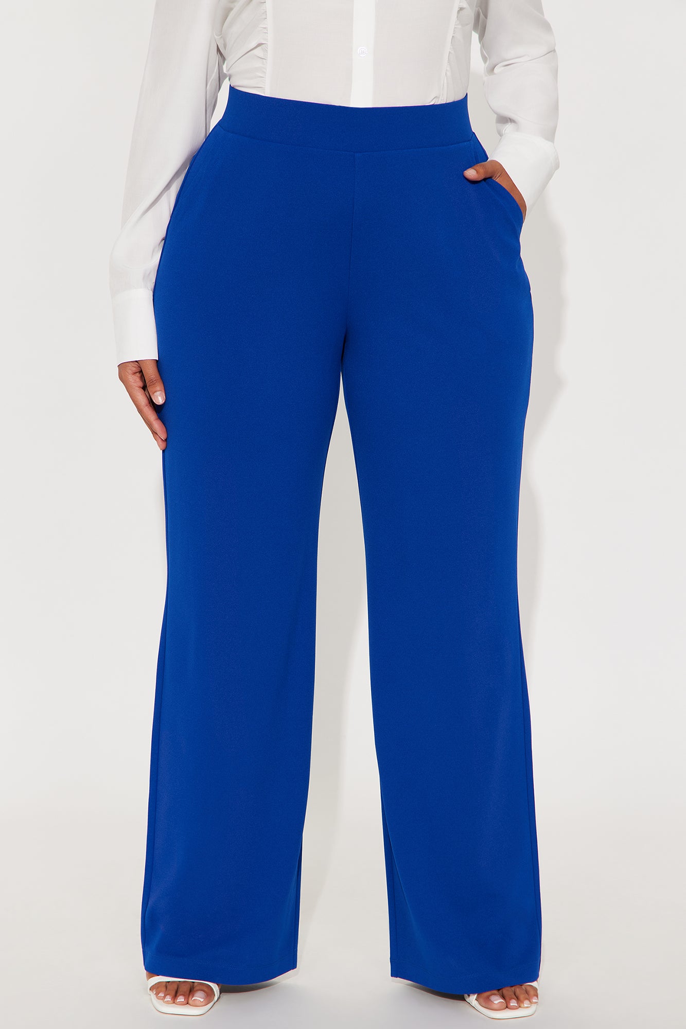 Celine Aria Wide Leg Pants - Royal - Image 5