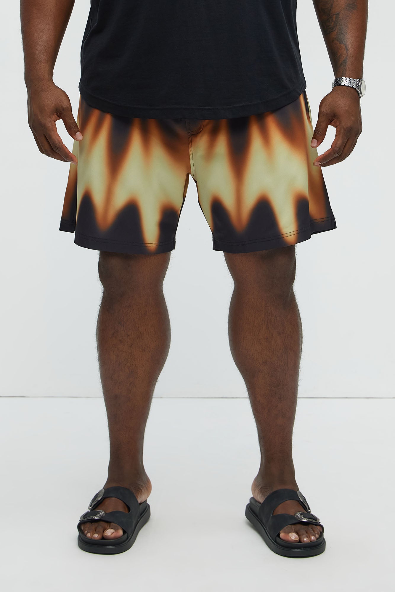Echo Wave Swim Classic Trunk - Brown/combo - Image 5