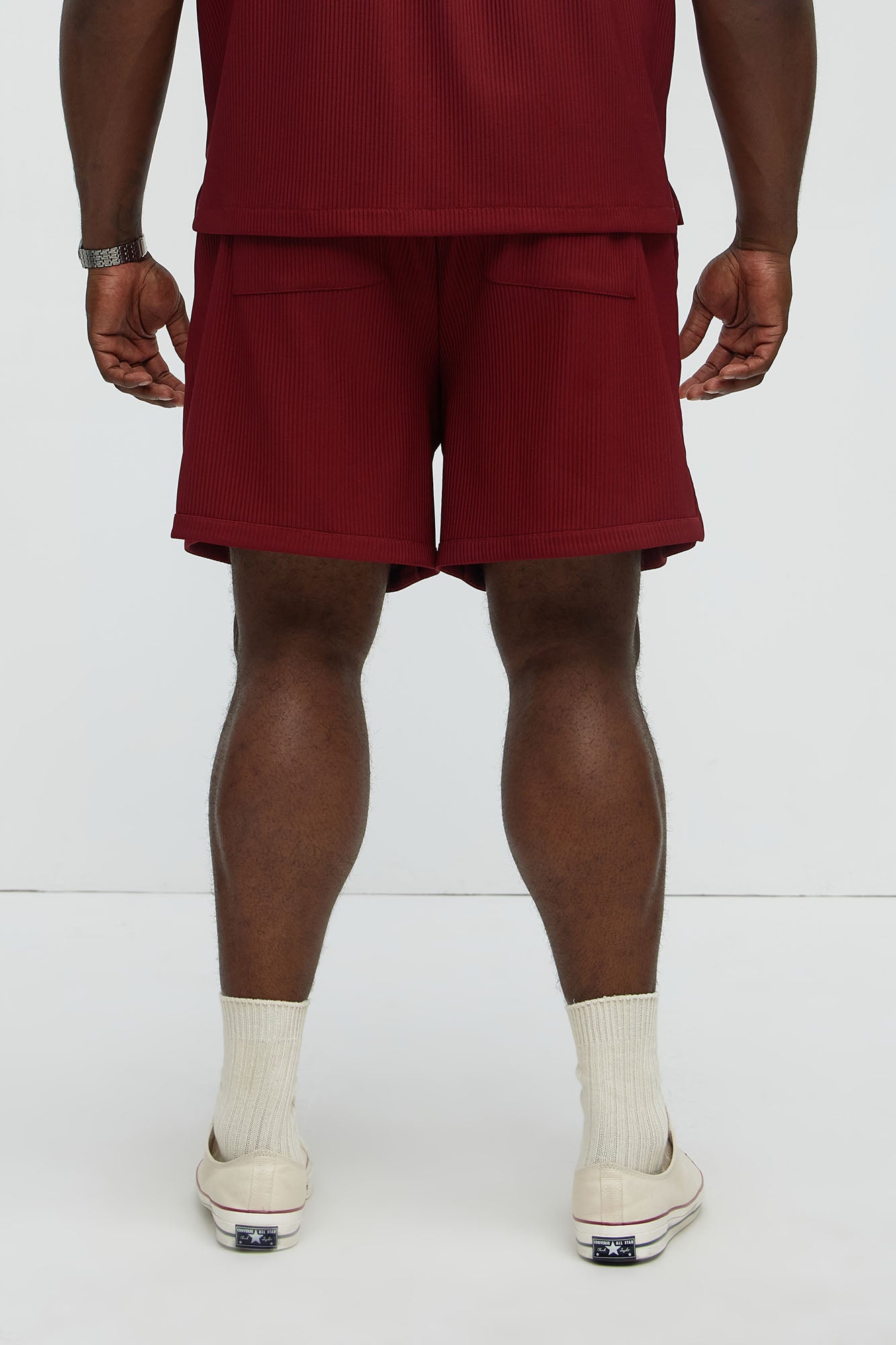 Show Up Basketball Short - Burgundy - Image 8