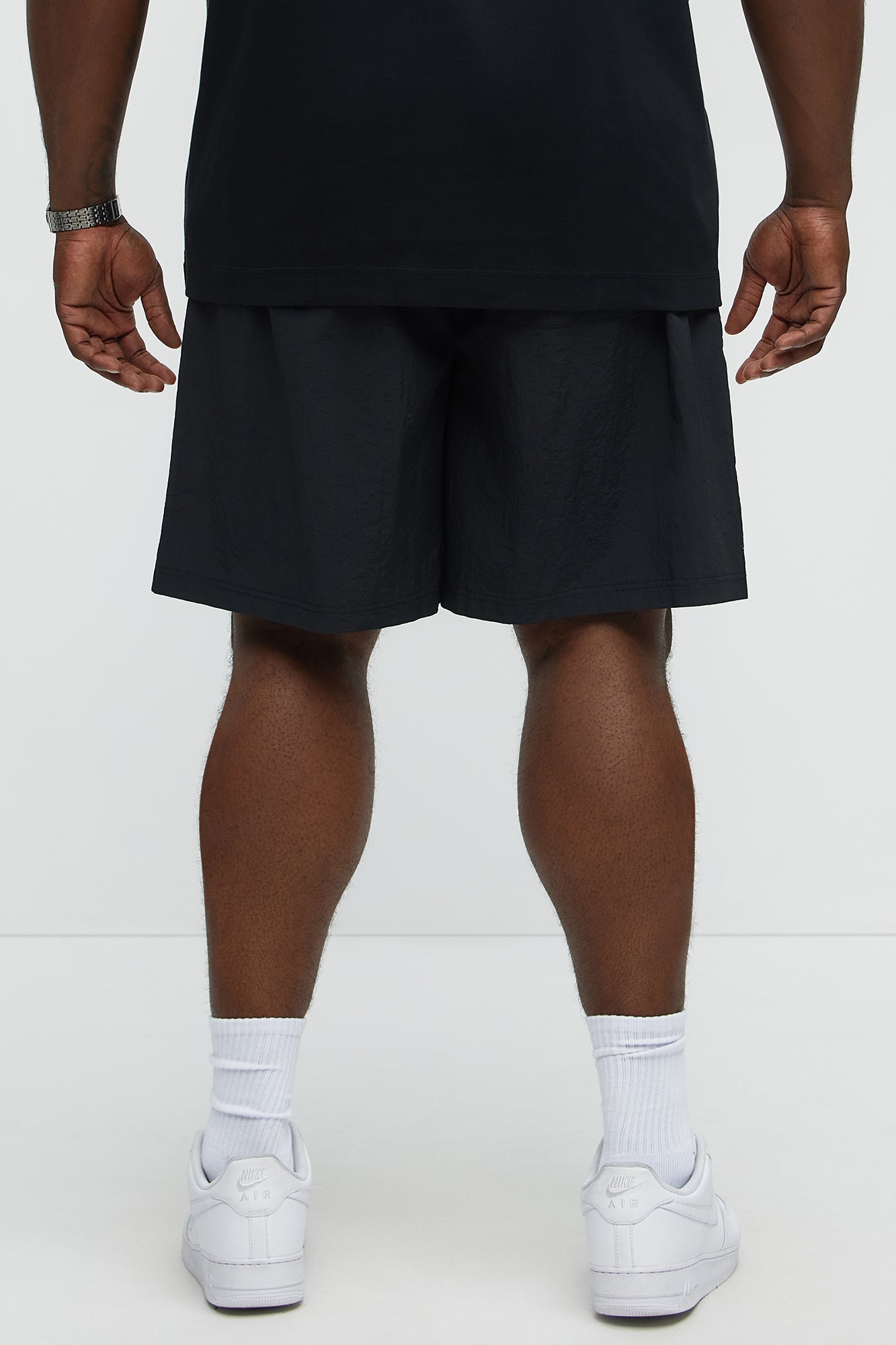 Fireflies And Wolves Graphic Relaxed Shorts - Black/combo - Image 9