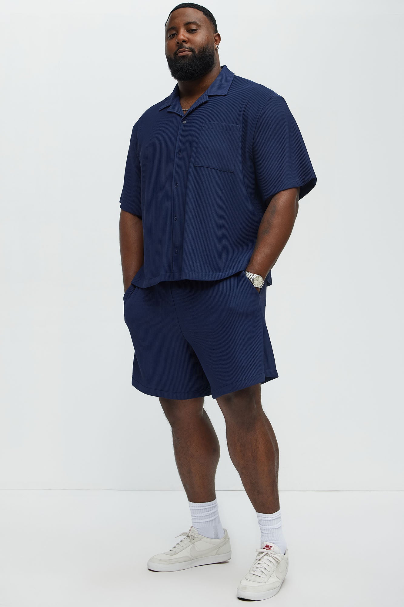 Show Up Basketball Short - Navy - Image 6