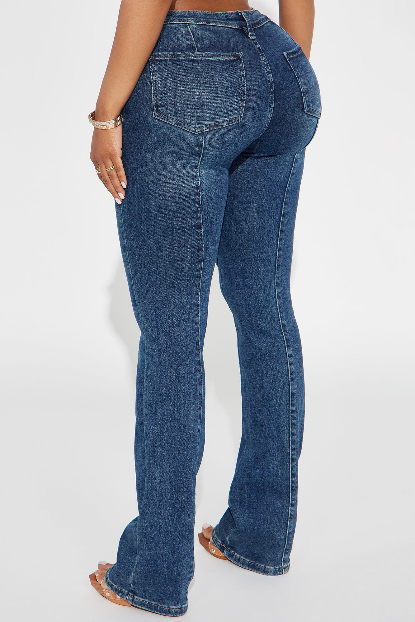 Belle Meade Stretch Bootcut Jeans - Dark Wash - Image 3