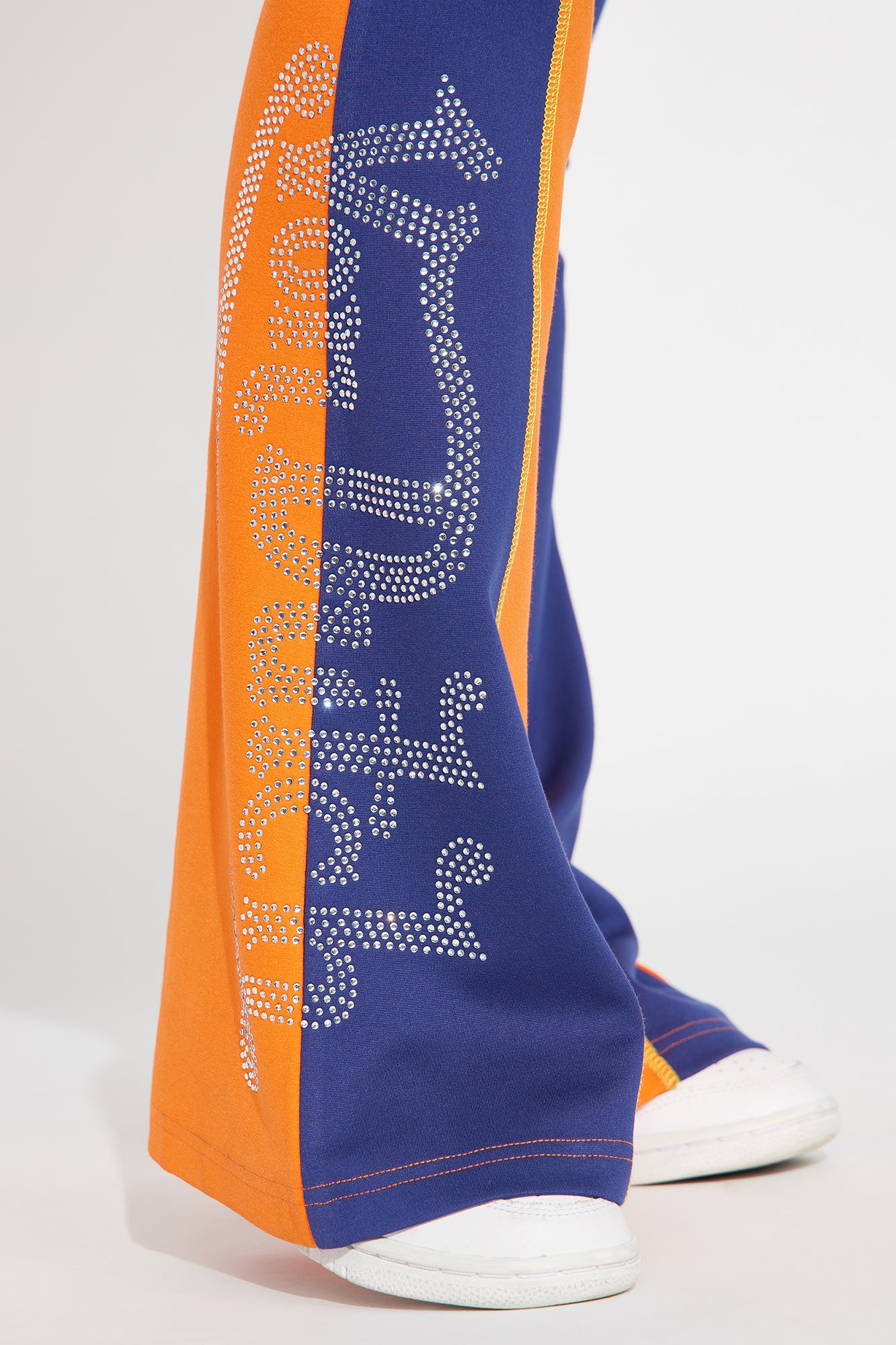 Von Dutch Multi Rhinestone Flared Pant - Orange/combo - Image 4