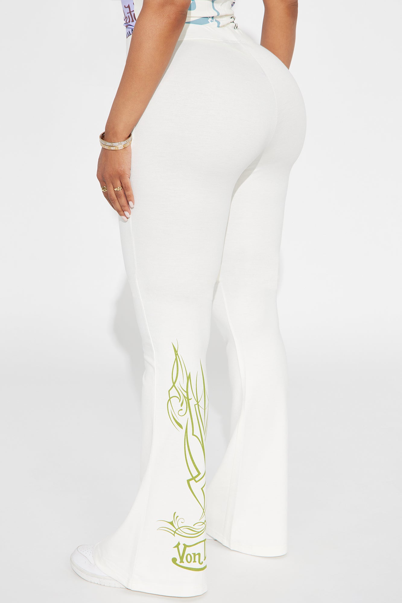 Von Dutch Unlimited Flared Pant - Ivory/combo - Image 5