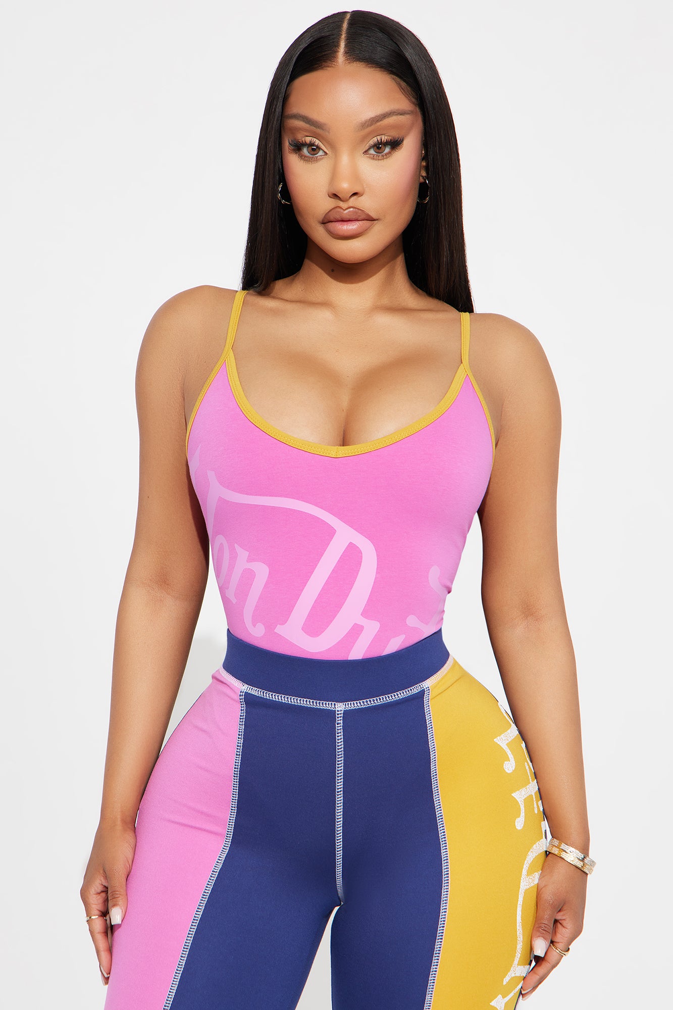 Von Dutch Crossover Bodysuit - Pink/combo - Image 3