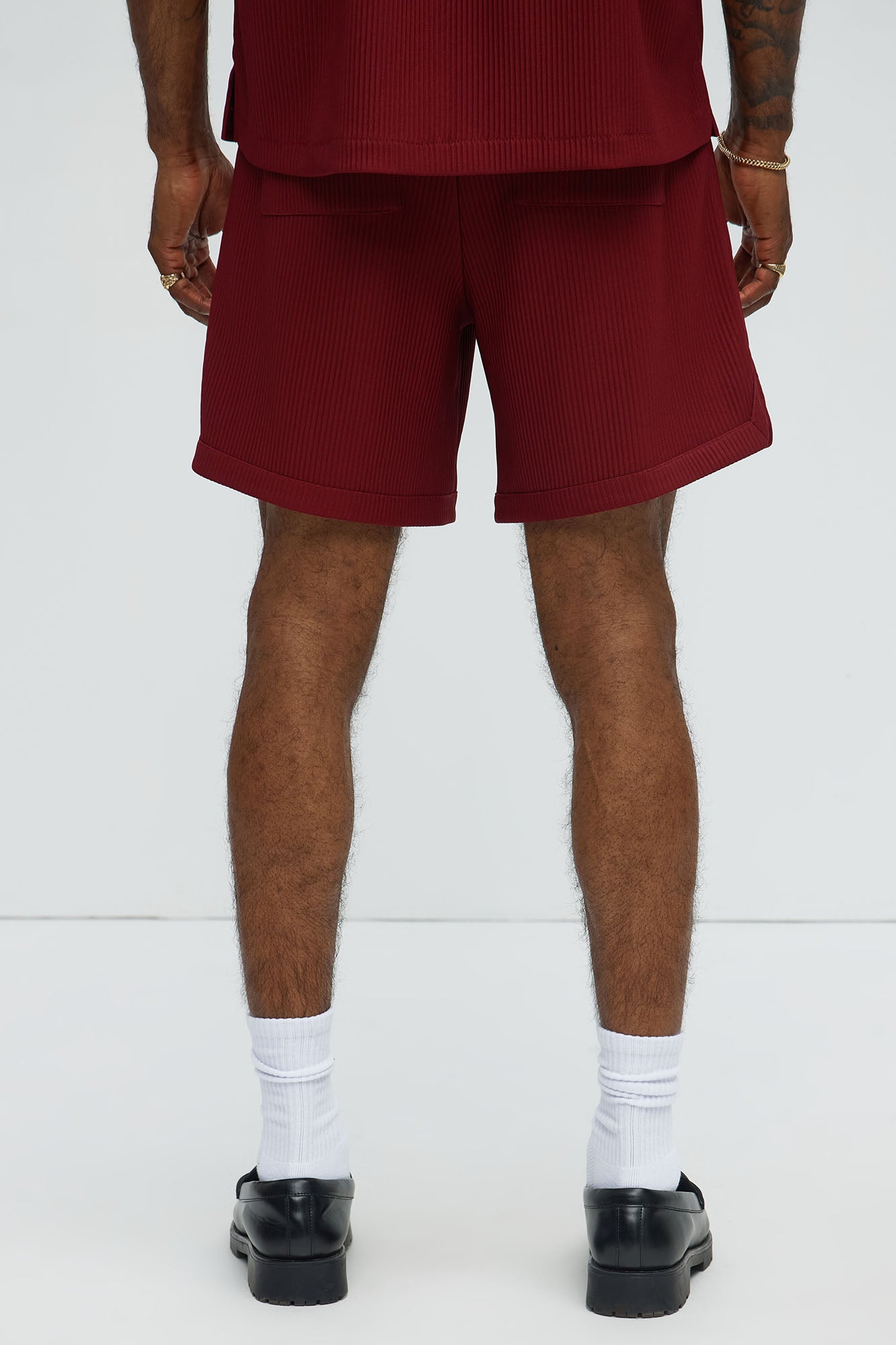 Show Up Basketball Short - Burgundy - Image 4