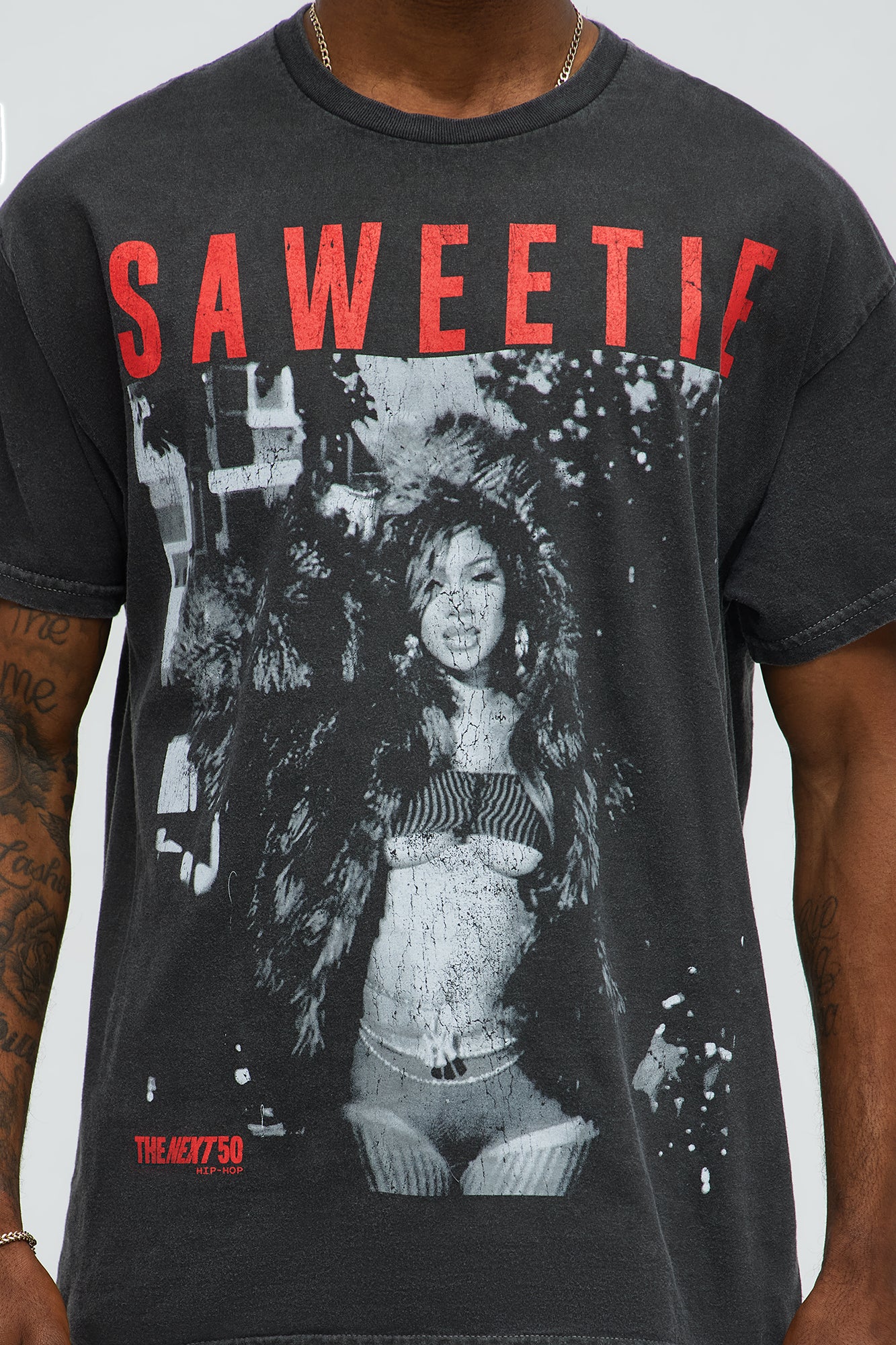 Saweetie My Type Short Sleeve Tee - Black - Image 3