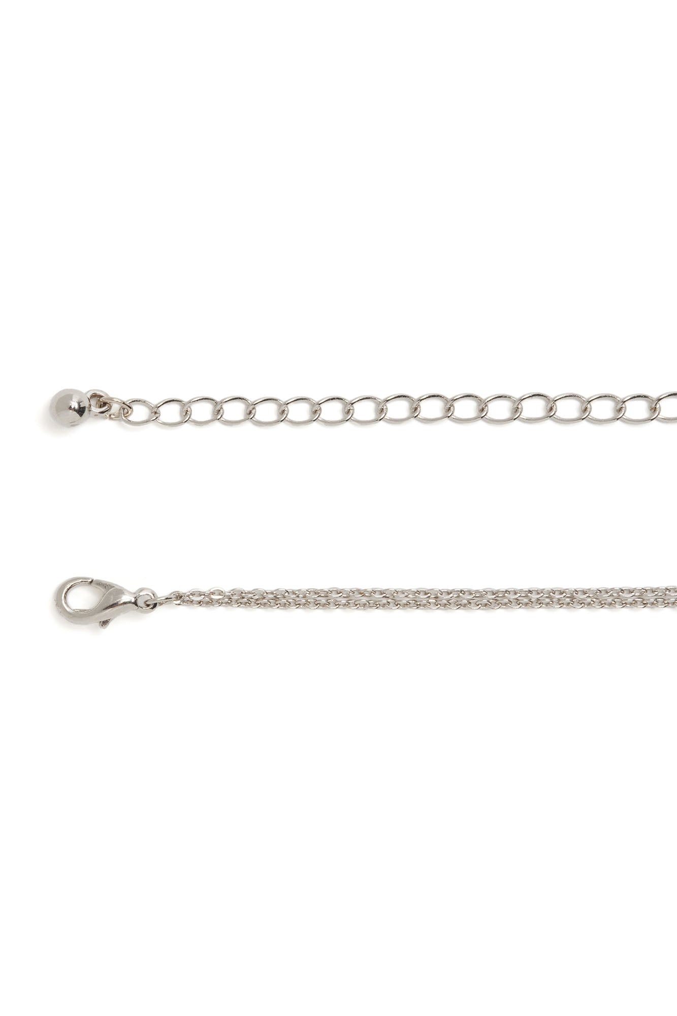 Dianna Dainty Layered Necklace - Silver - Image 4