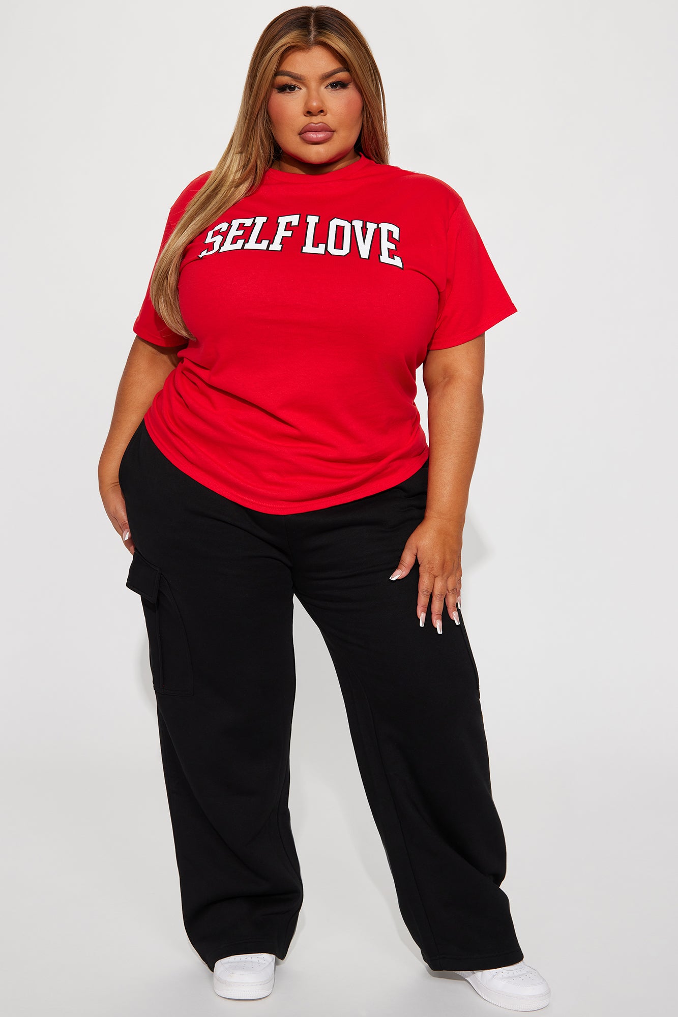 We Need More Self Love Tee - Red - Image 4