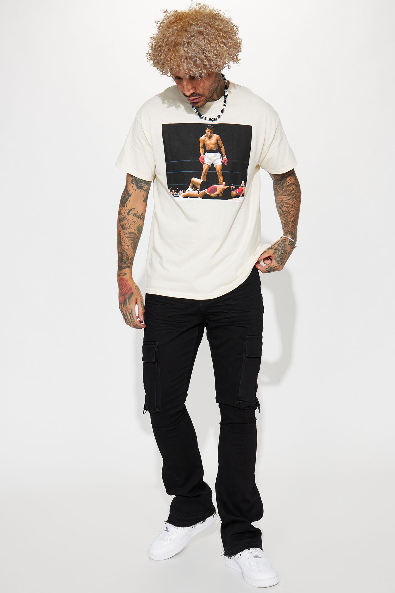ALI 2 Short Sleeve Tee - Cream - Image 7