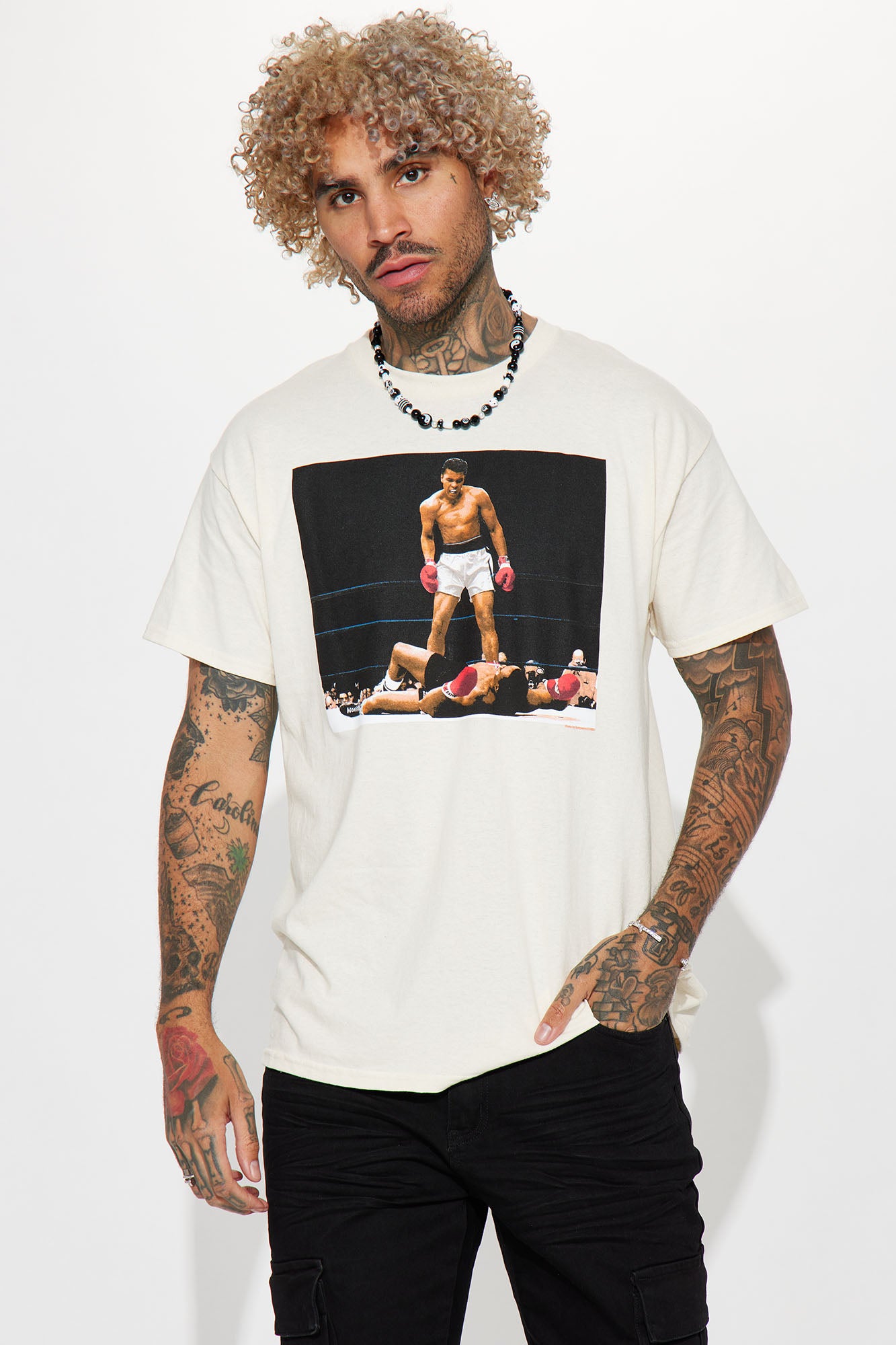 ALI 2 Short Sleeve Tee - Cream - Image 5