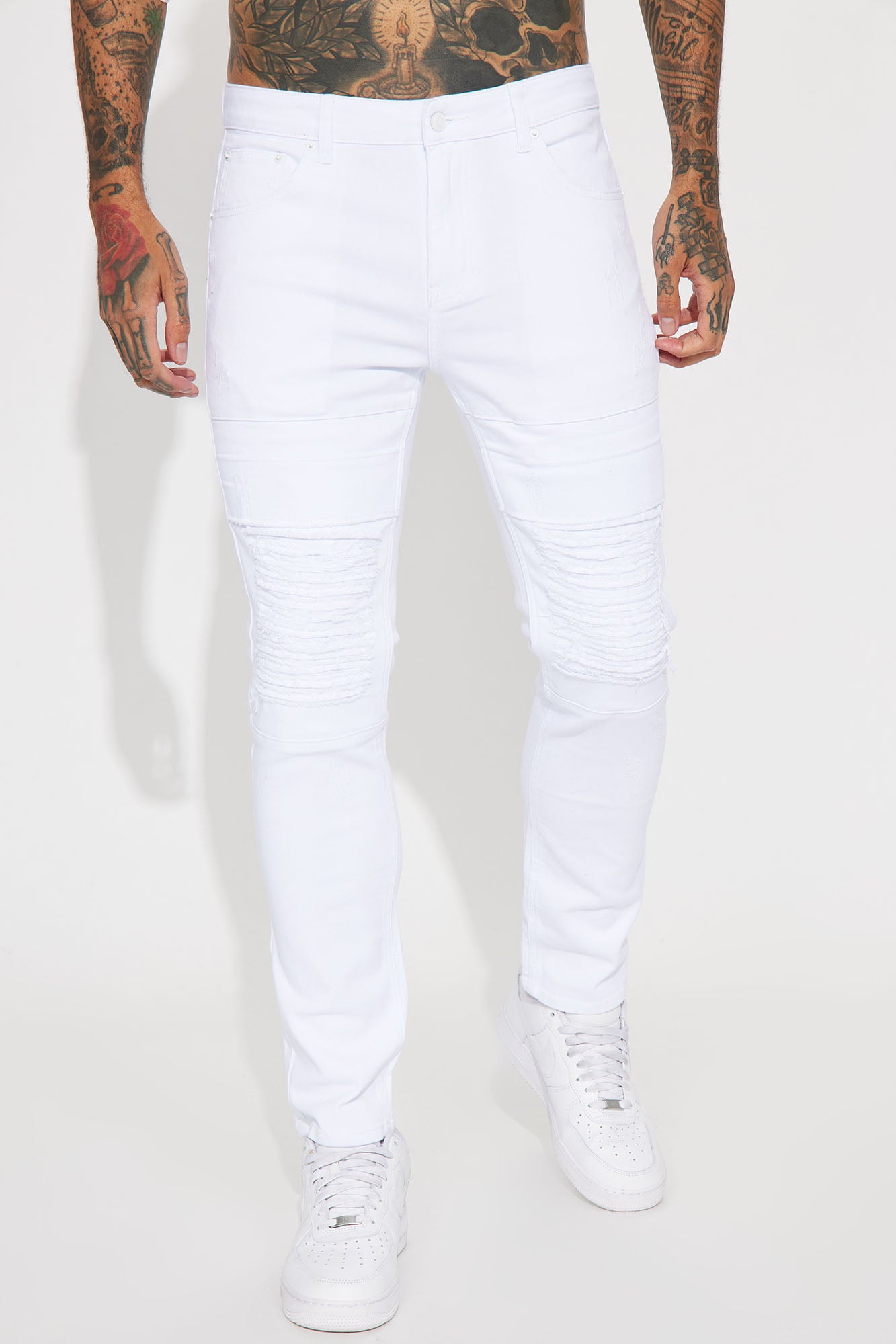Reel It In Skinny Jean - White - Image 4