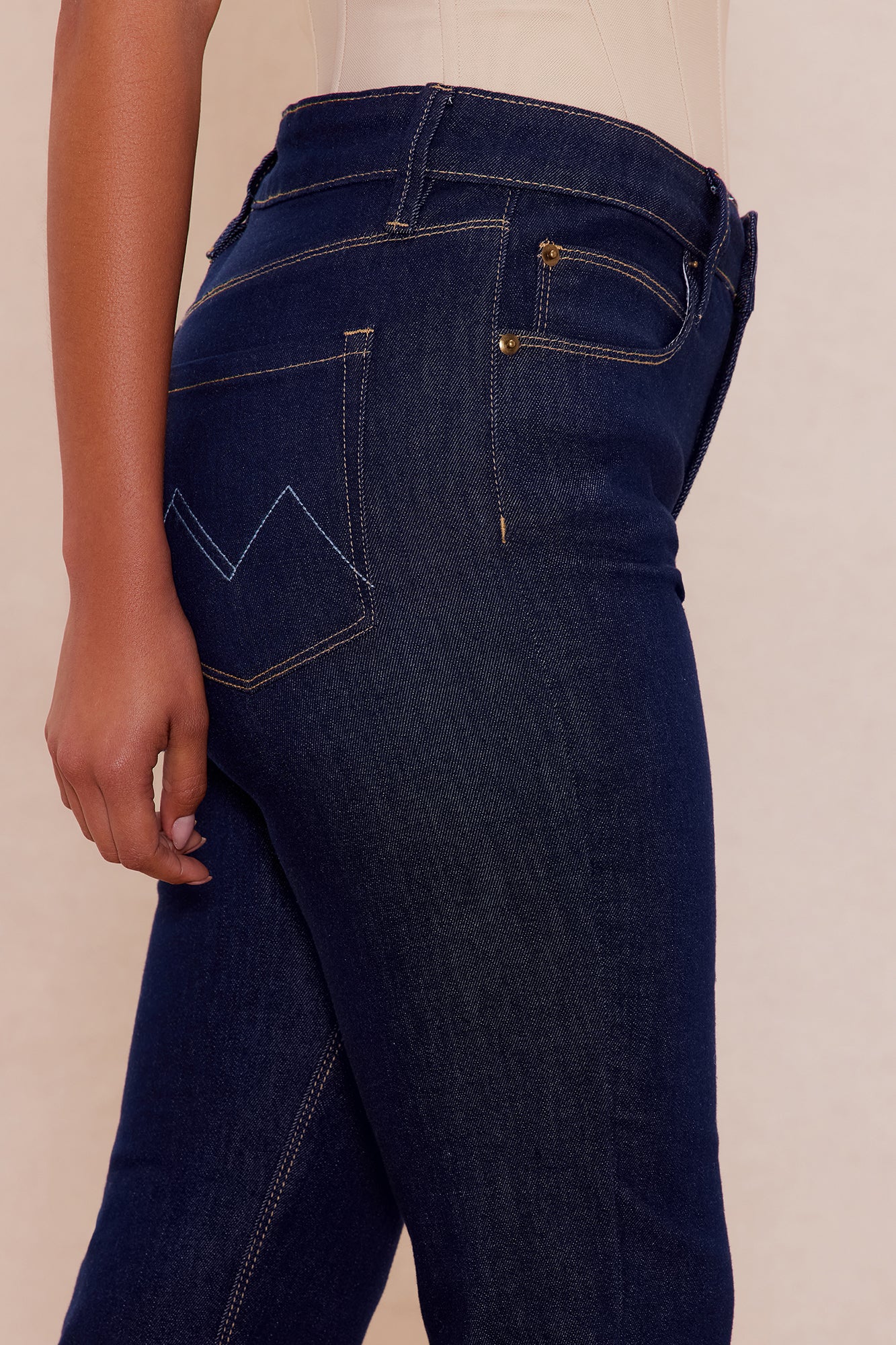 Jenni Denim Skinny Jean - Dark Wash - Image 3