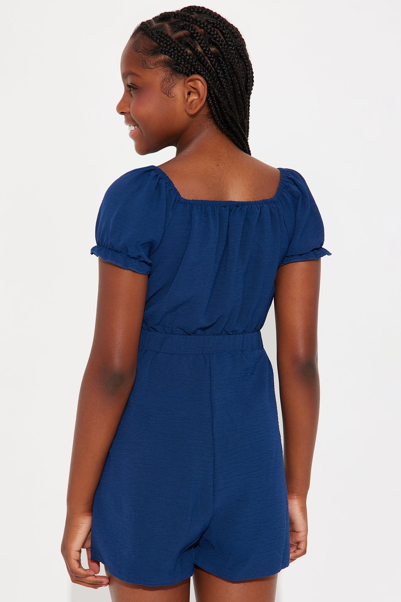 Mini Dancing In My Head Romper - Navy - Image 3